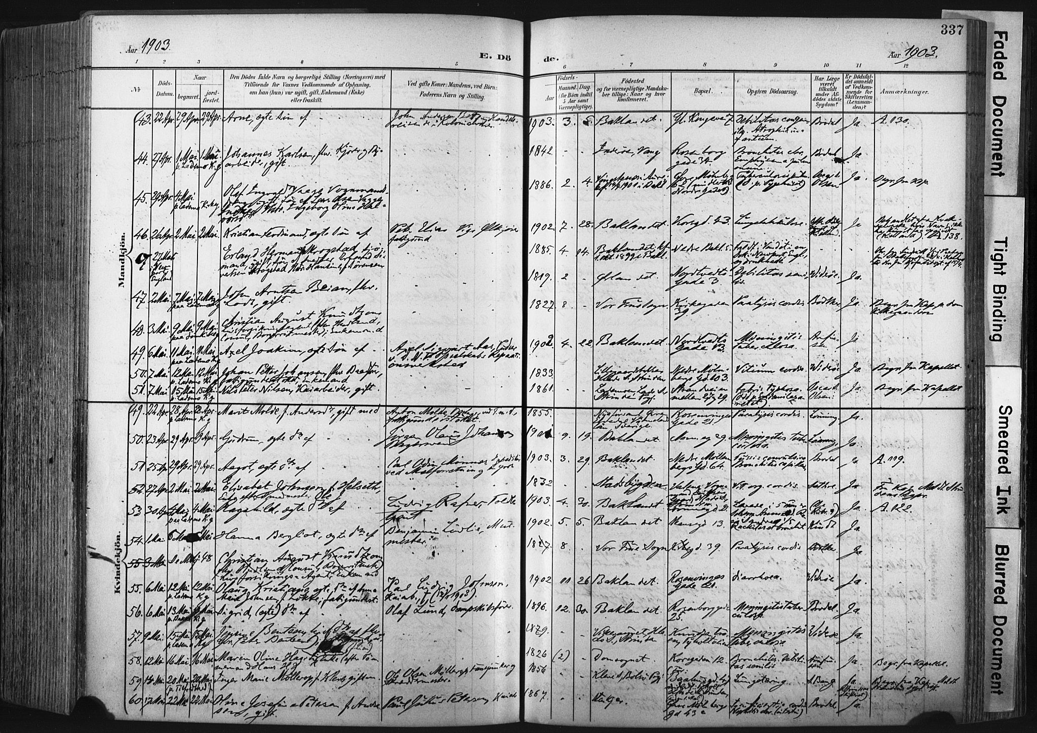 Ministerialprotokoller, klokkerbøker og fødselsregistre - Sør-Trøndelag, SAT/A-1456/604/L0201: Parish register (official) no. 604A21, 1901-1911, p. 337