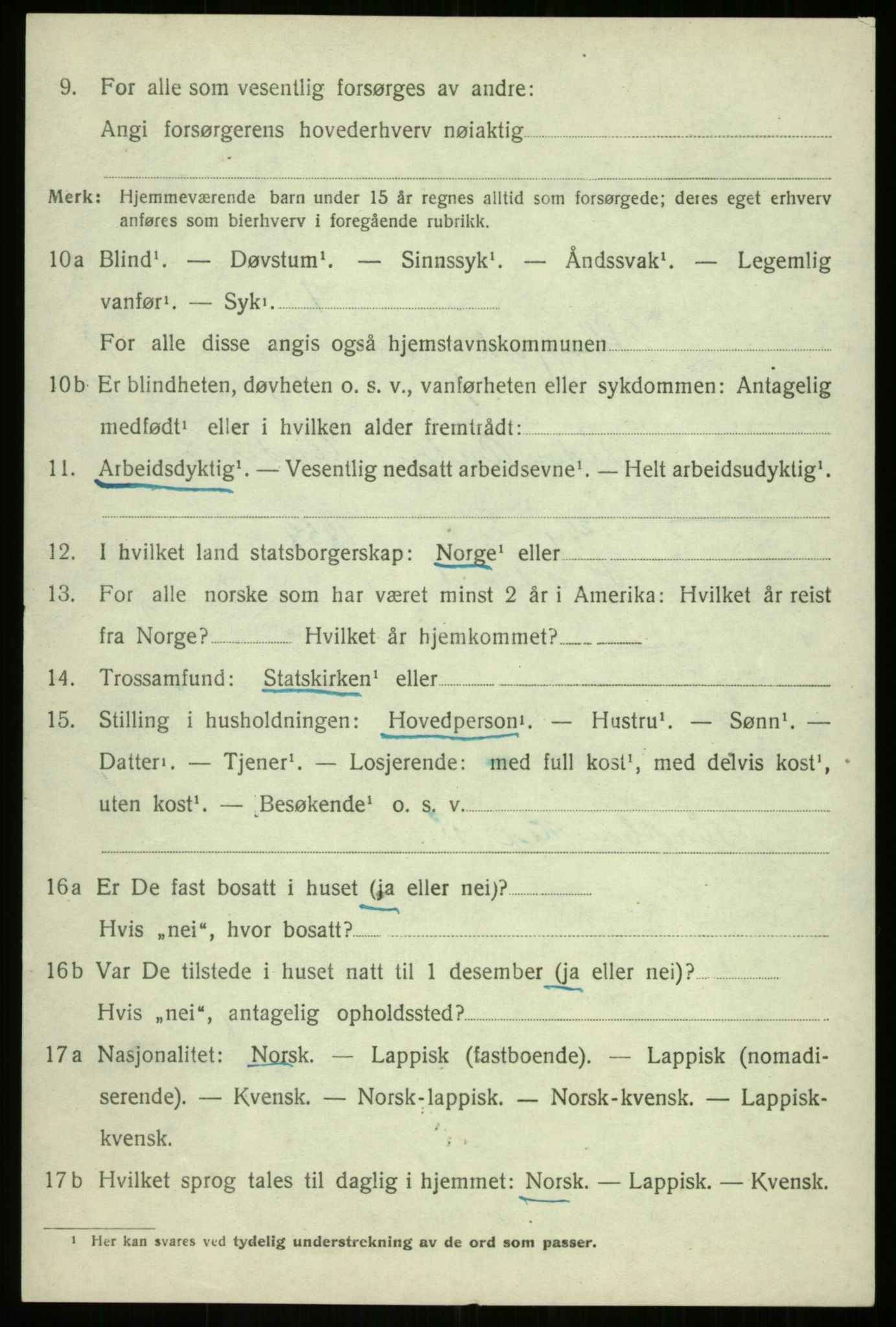 SATØ, 1920 census for Kvæfjord, 1920, p. 4908
