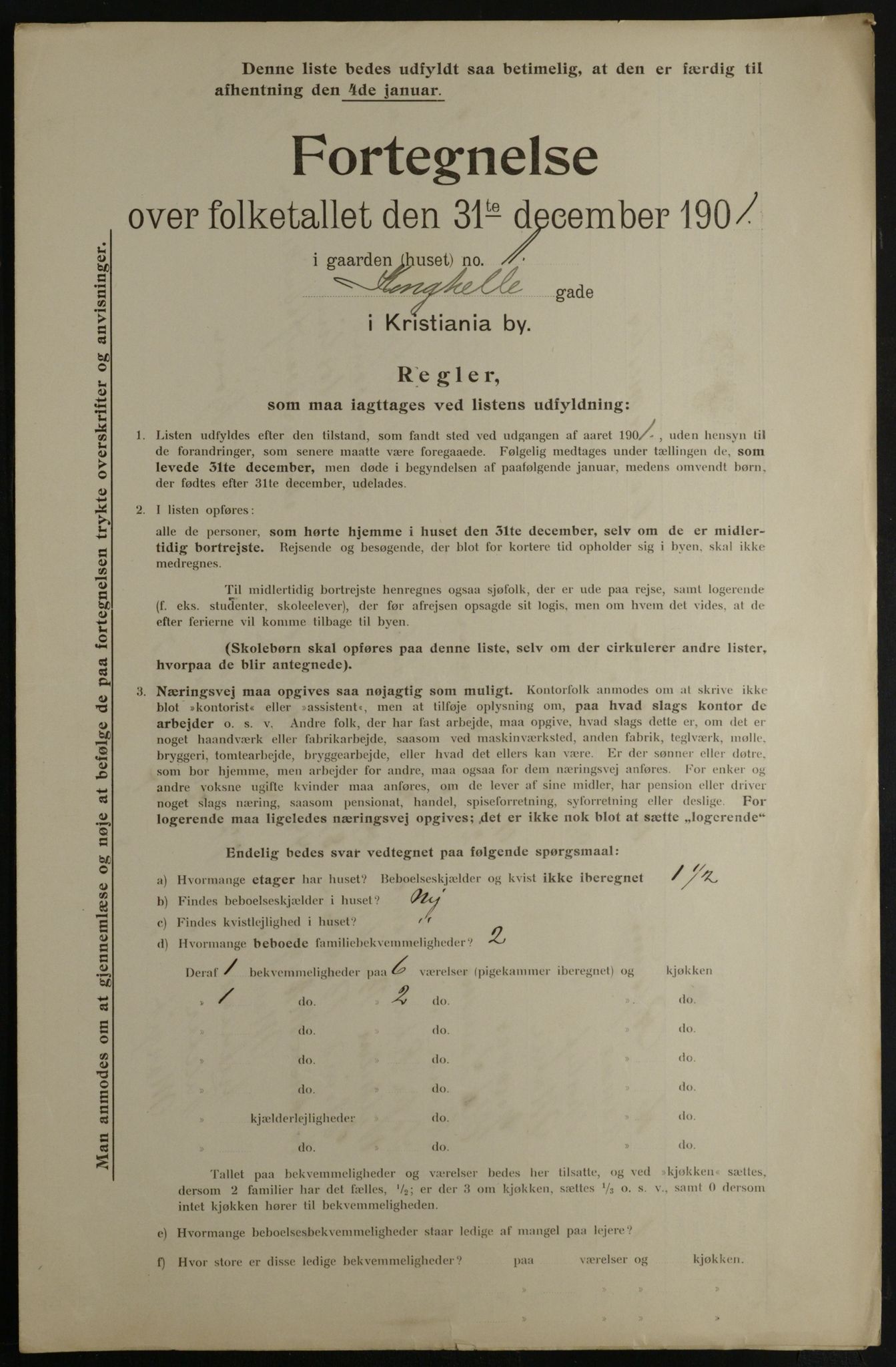 OBA, Municipal Census 1901 for Kristiania, 1901, p. 8173