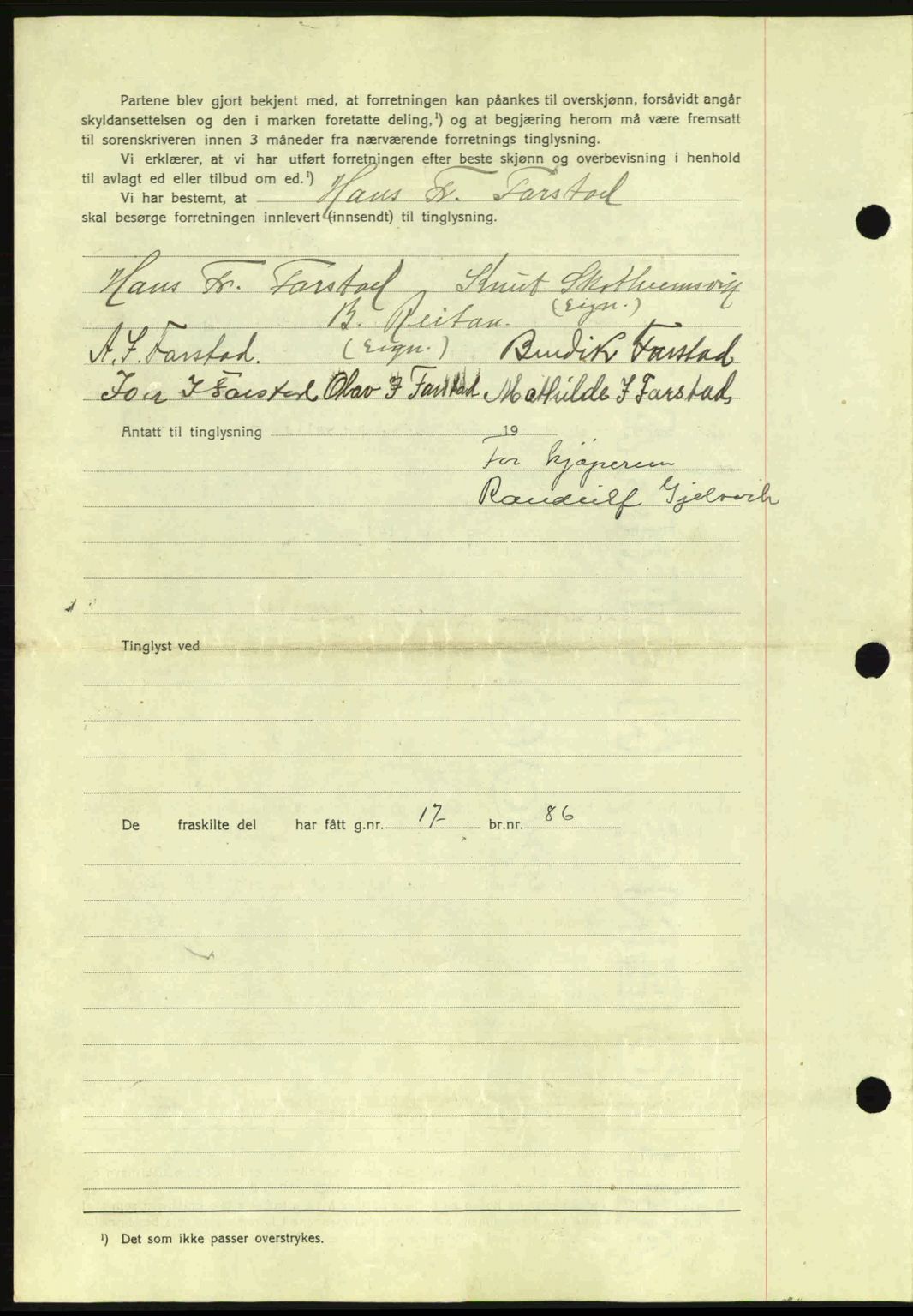 Romsdal sorenskriveri, AV/SAT-A-4149/1/2/2C: Mortgage book no. A6, 1938-1939, Diary no: : 515/1939