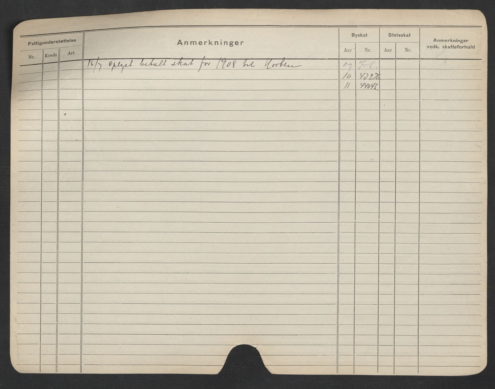 Oslo folkeregister, Registerkort, AV/SAO-A-11715/F/Fa/Fac/L0007: Menn, 1906-1914, p. 500b