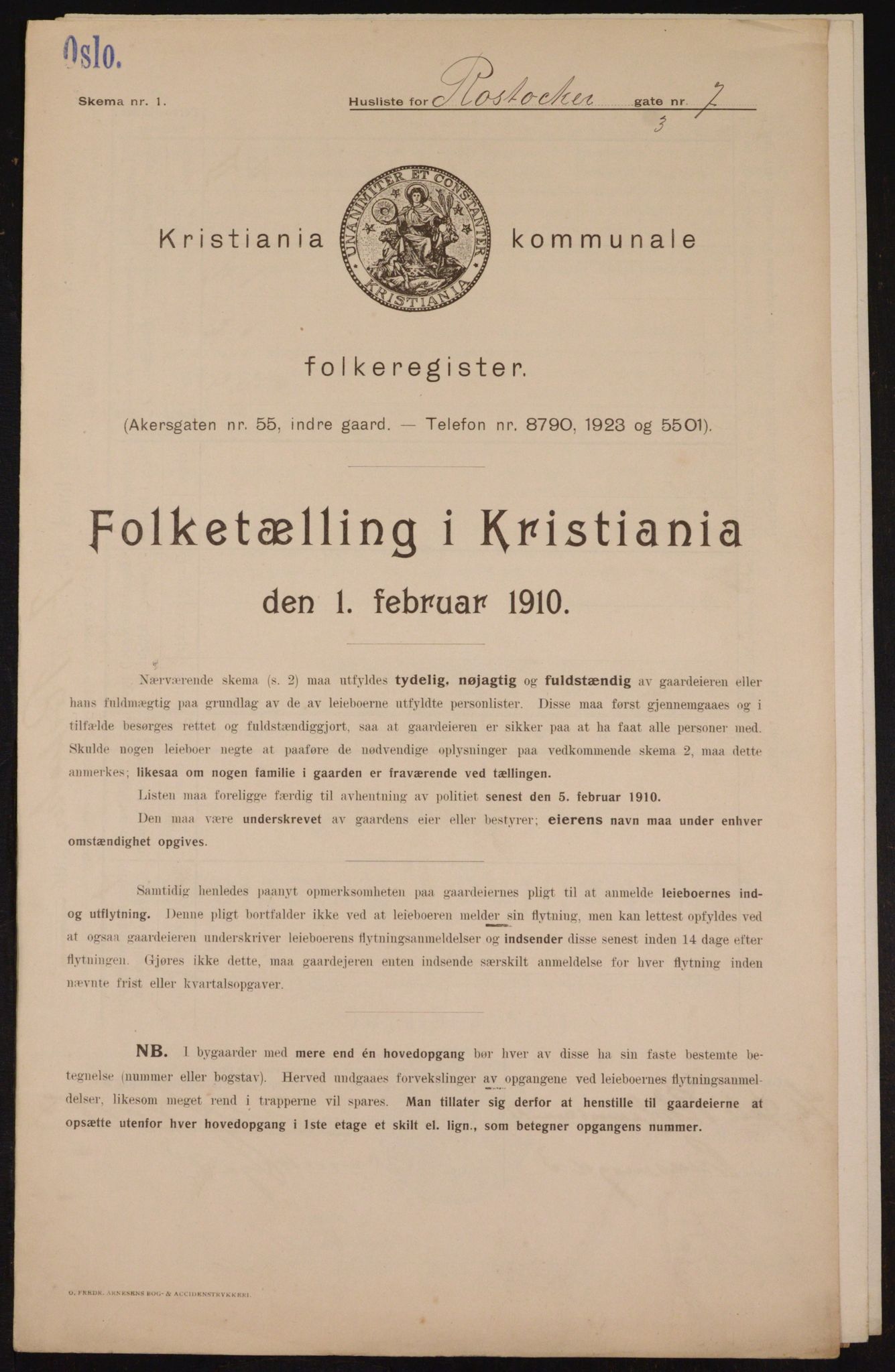 OBA, Municipal Census 1910 for Kristiania, 1910, p. 80869