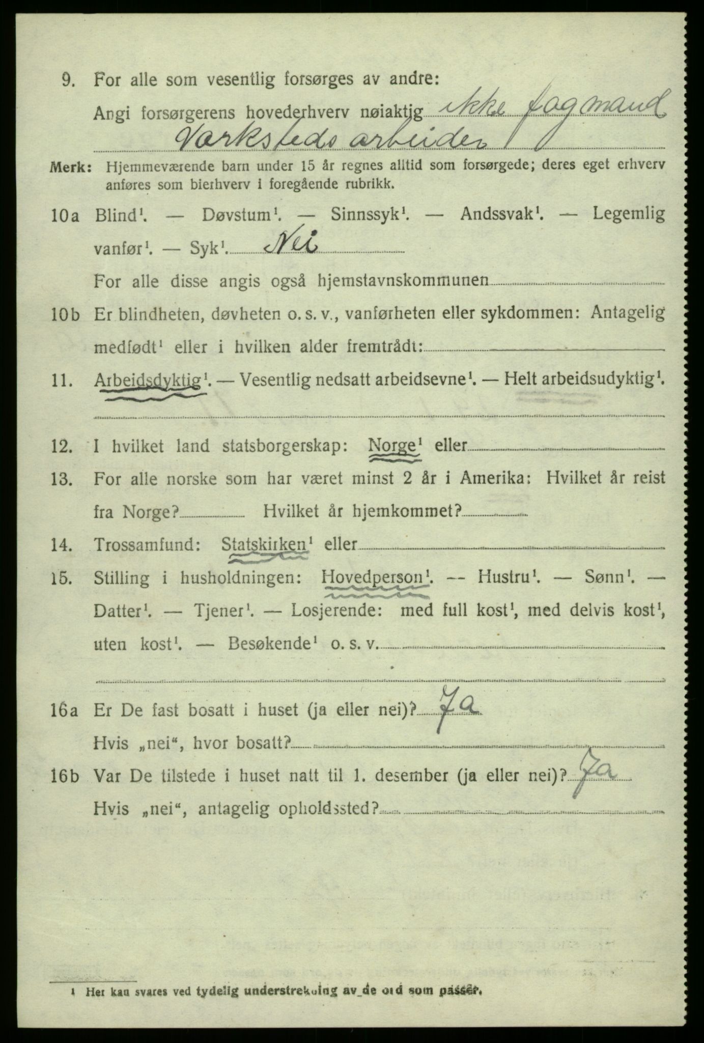 SAB, 1920 census for Laksevåg, 1920, p. 3787