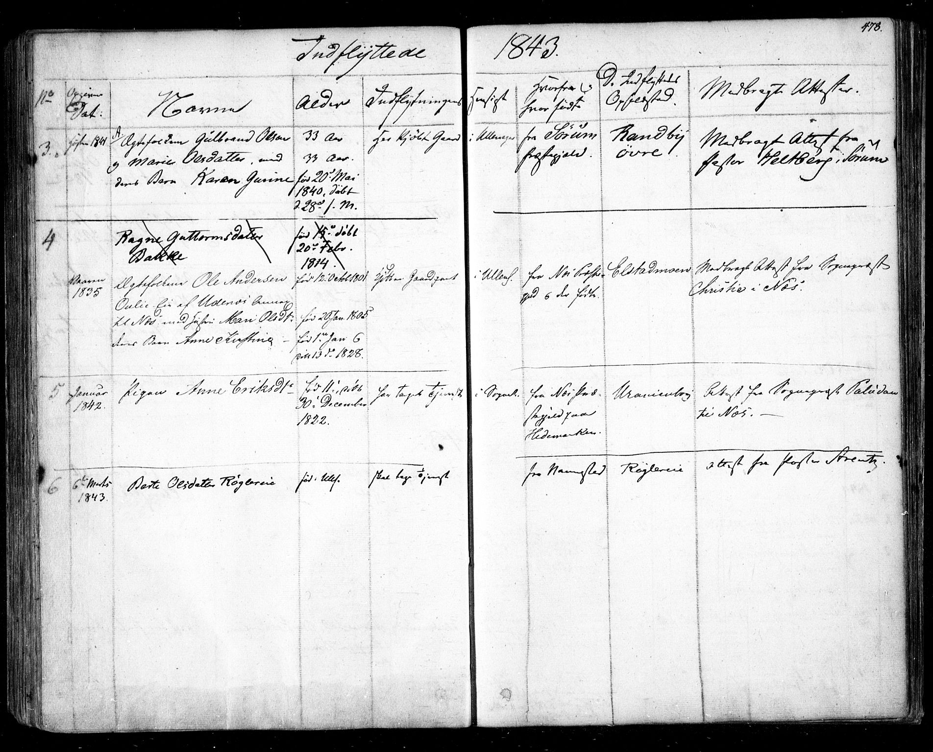 Ullensaker prestekontor Kirkebøker, AV/SAO-A-10236a/F/Fa/L0014.b: Parish register (official) no. I 14B, 1836-1850, p. 478