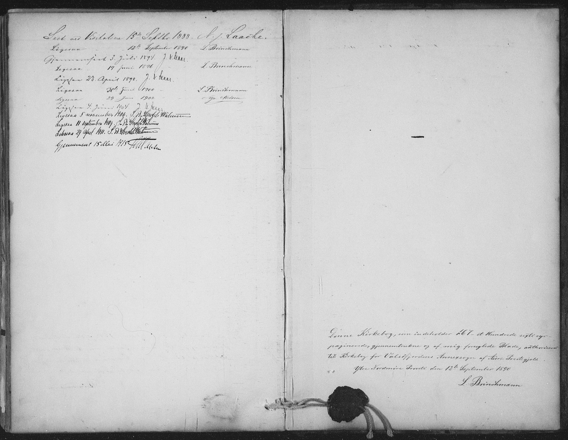 Ministerialprotokoller, klokkerbøker og fødselsregistre - Møre og Romsdal, AV/SAT-A-1454/580/L0925: Parish register (official) no. 580A02, 1888-1913