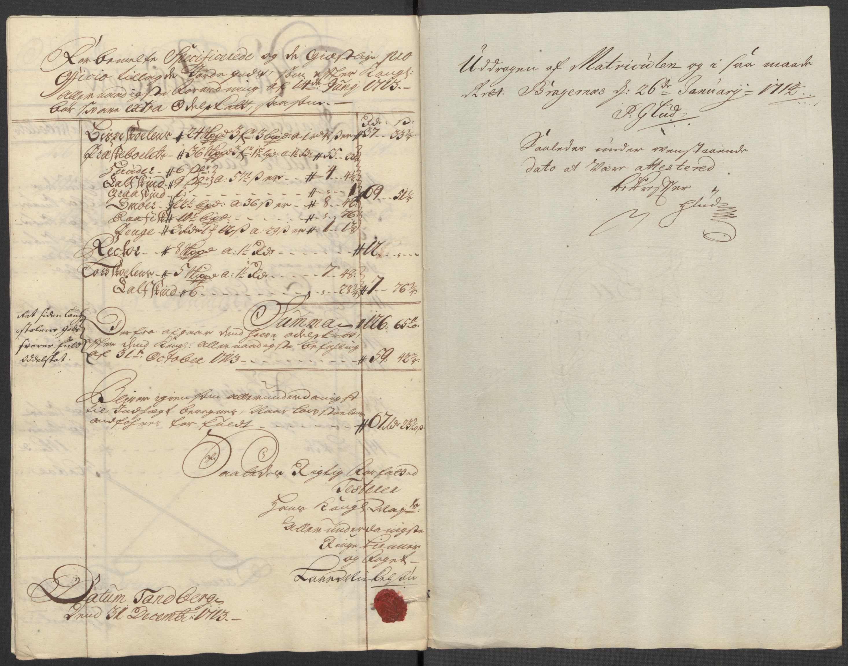 Rentekammeret inntil 1814, Reviderte regnskaper, Fogderegnskap, RA/EA-4092/R23/L1471: Fogderegnskap Ringerike og Hallingdal, 1713-1714, p. 180