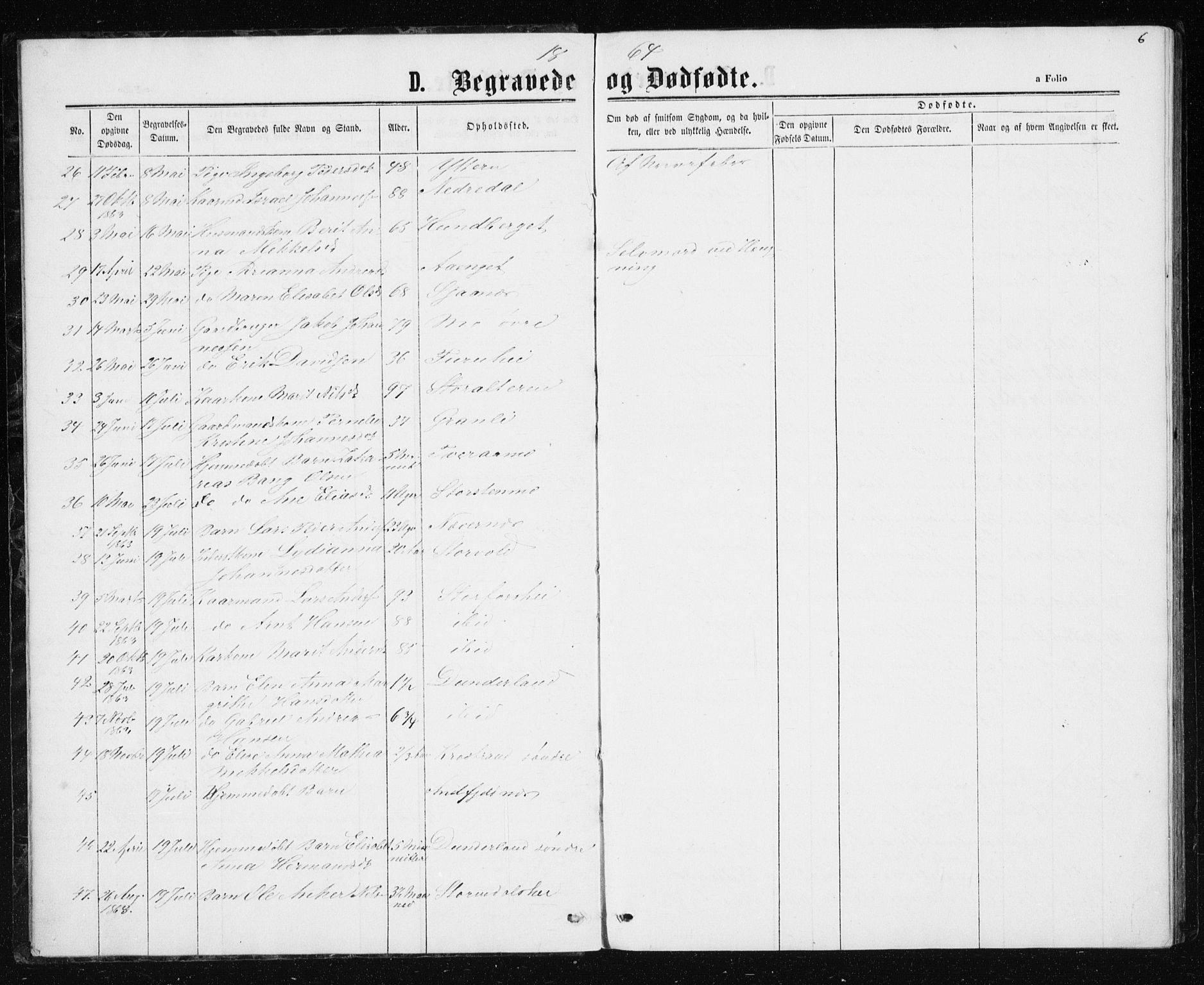 Ministerialprotokoller, klokkerbøker og fødselsregistre - Nordland, AV/SAT-A-1459/827/L0418: Parish register (copy) no. 827C07, 1863-1886, p. 6