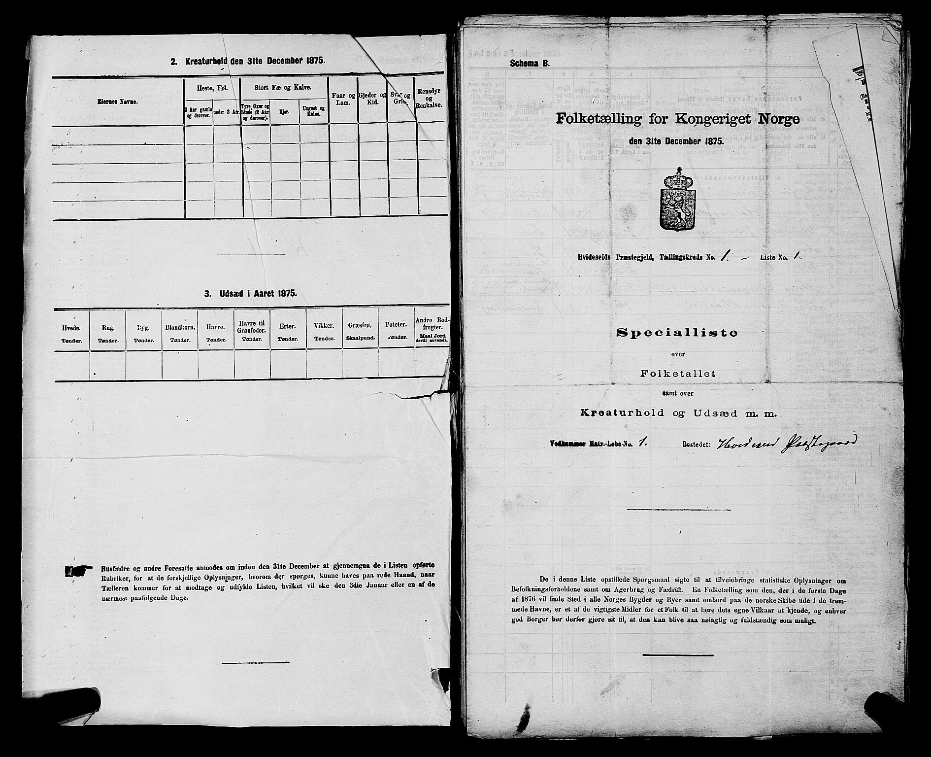 SAKO, 1875 census for 0829P Kviteseid, 1875, p. 59