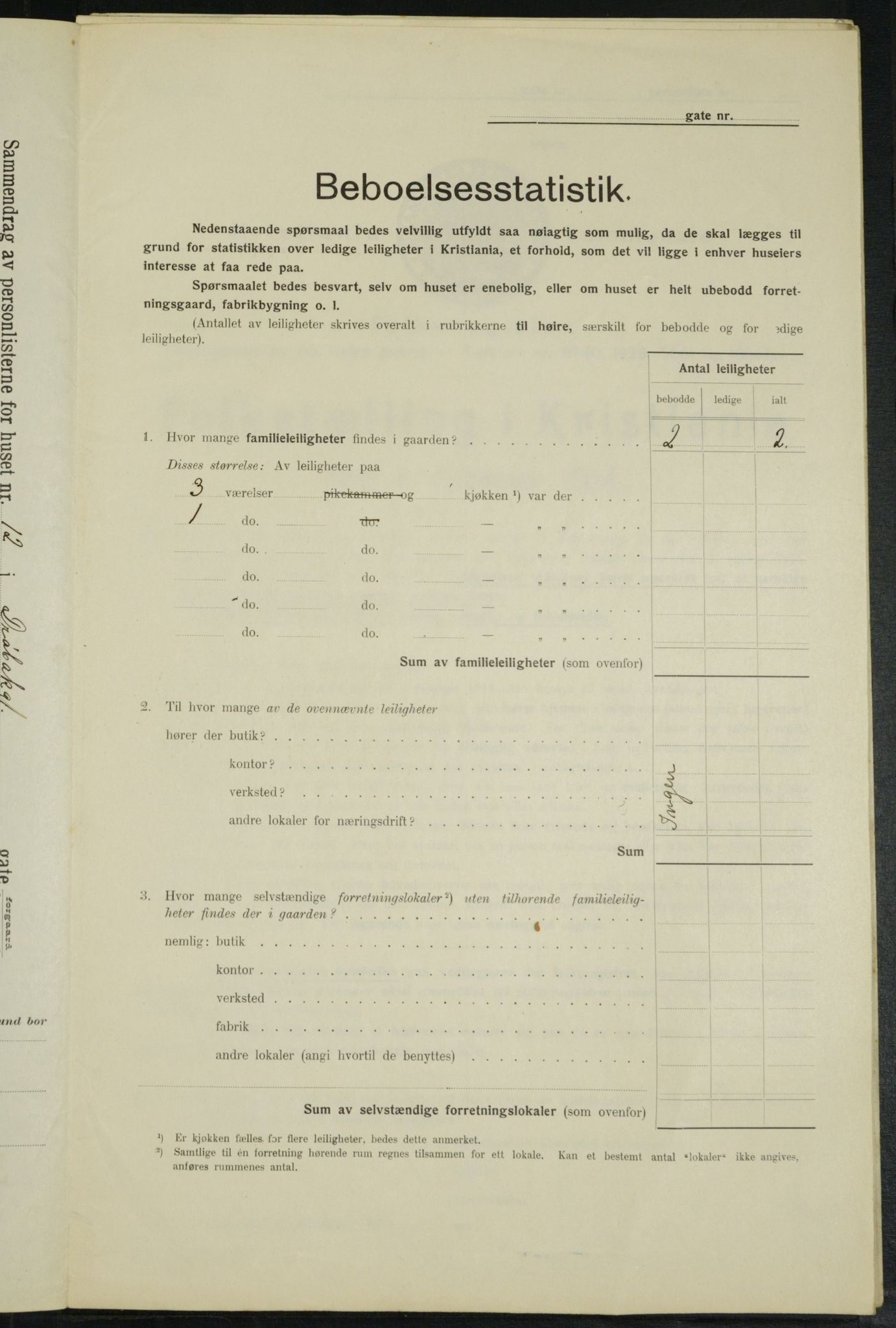 OBA, Municipal Census 1914 for Kristiania, 1914, p. 17604