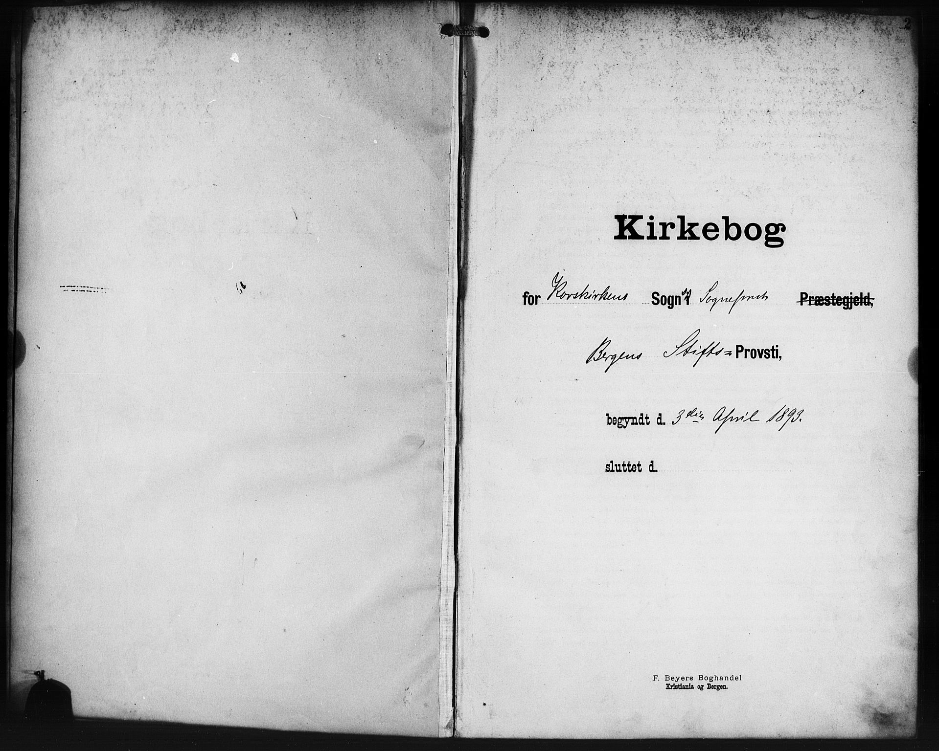 Korskirken sokneprestembete, SAB/A-76101/H/Haa/L0030: Parish register (official) no. C 6, 1893-1906