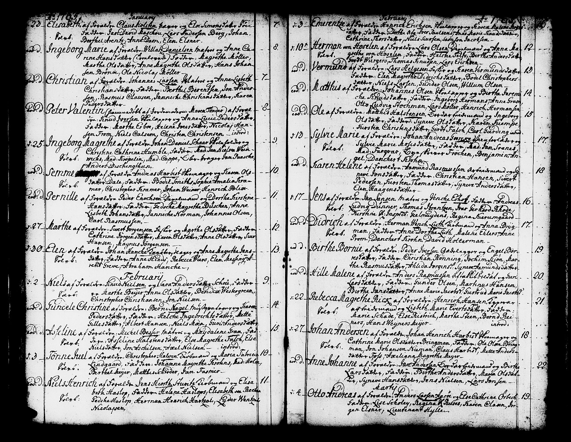 Domkirken sokneprestembete, SAB/A-74801/H/Haa/L0003: Parish register (official) no. A 3, 1758-1789, p. 84-85