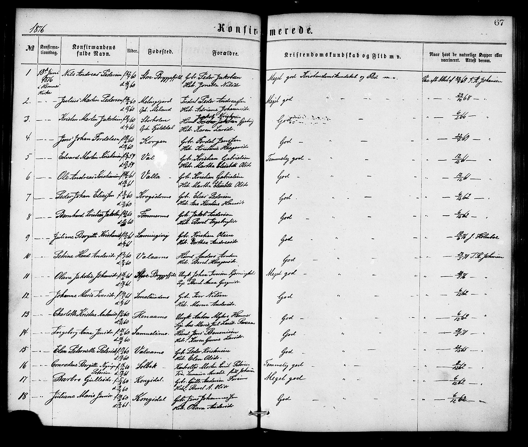 Ministerialprotokoller, klokkerbøker og fødselsregistre - Nordland, AV/SAT-A-1459/826/L0378: Parish register (official) no. 826A01, 1865-1878, p. 67