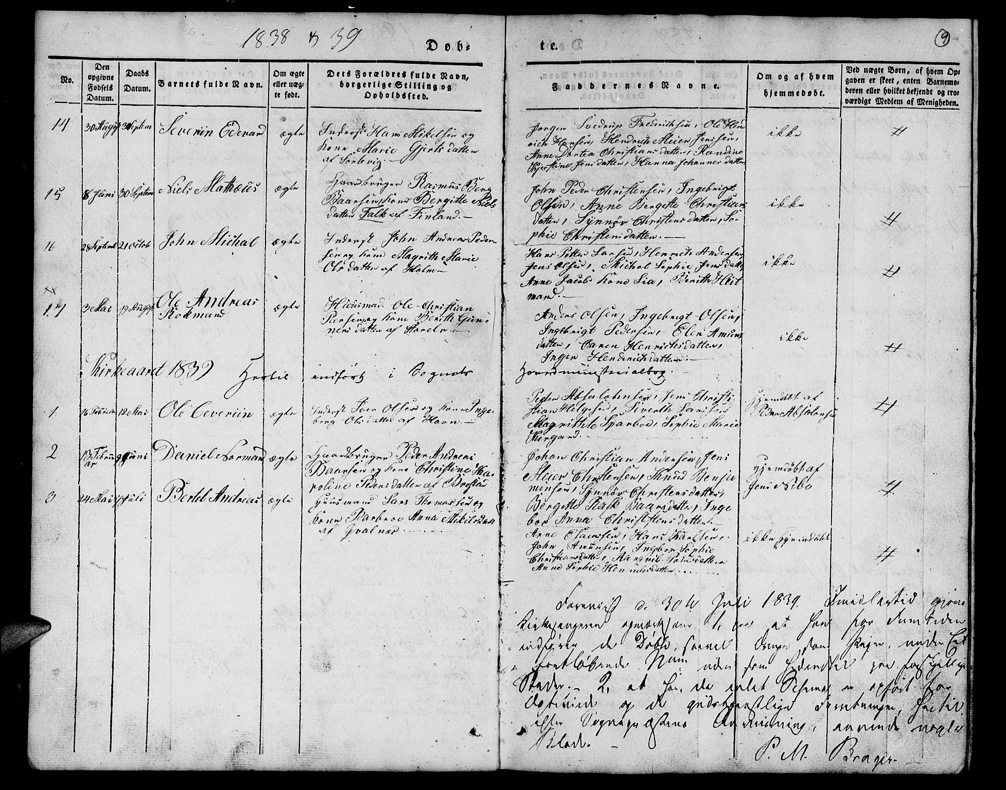 Tranøy sokneprestkontor, SATØ/S-1313/I/Ia/Iab/L0010klokker: Parish register (copy) no. 10, 1835-1844, p. 9