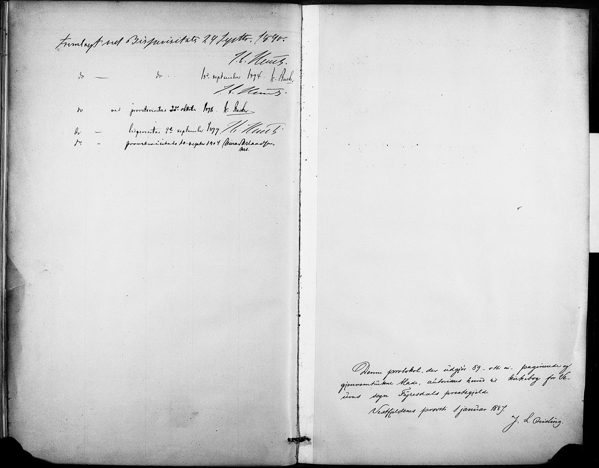 Fyresdal kirkebøker, SAKO/A-263/F/Fb/L0003: Parish register (official) no. II 3, 1887-1903