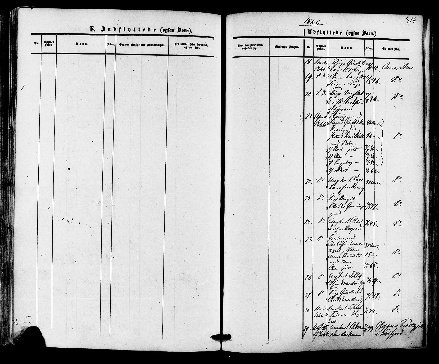 Nore kirkebøker, SAKO/A-238/F/Fa/L0003: Parish register (official) no. I 3, 1858-1866, p. 316