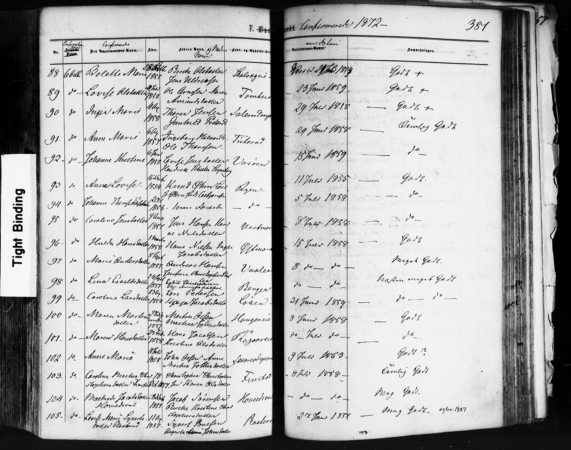 Skedsmo prestekontor Kirkebøker, AV/SAO-A-10033a/F/Fa/L0011: Parish register (official) no. I 11, 1866-1876, p. 381