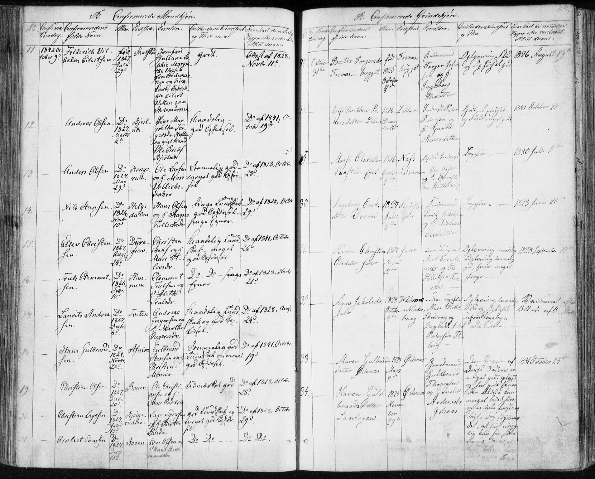 Modum kirkebøker, SAKO/A-234/F/Fa/L0007: Parish register (official) no. 7, 1841-1850, p. 168