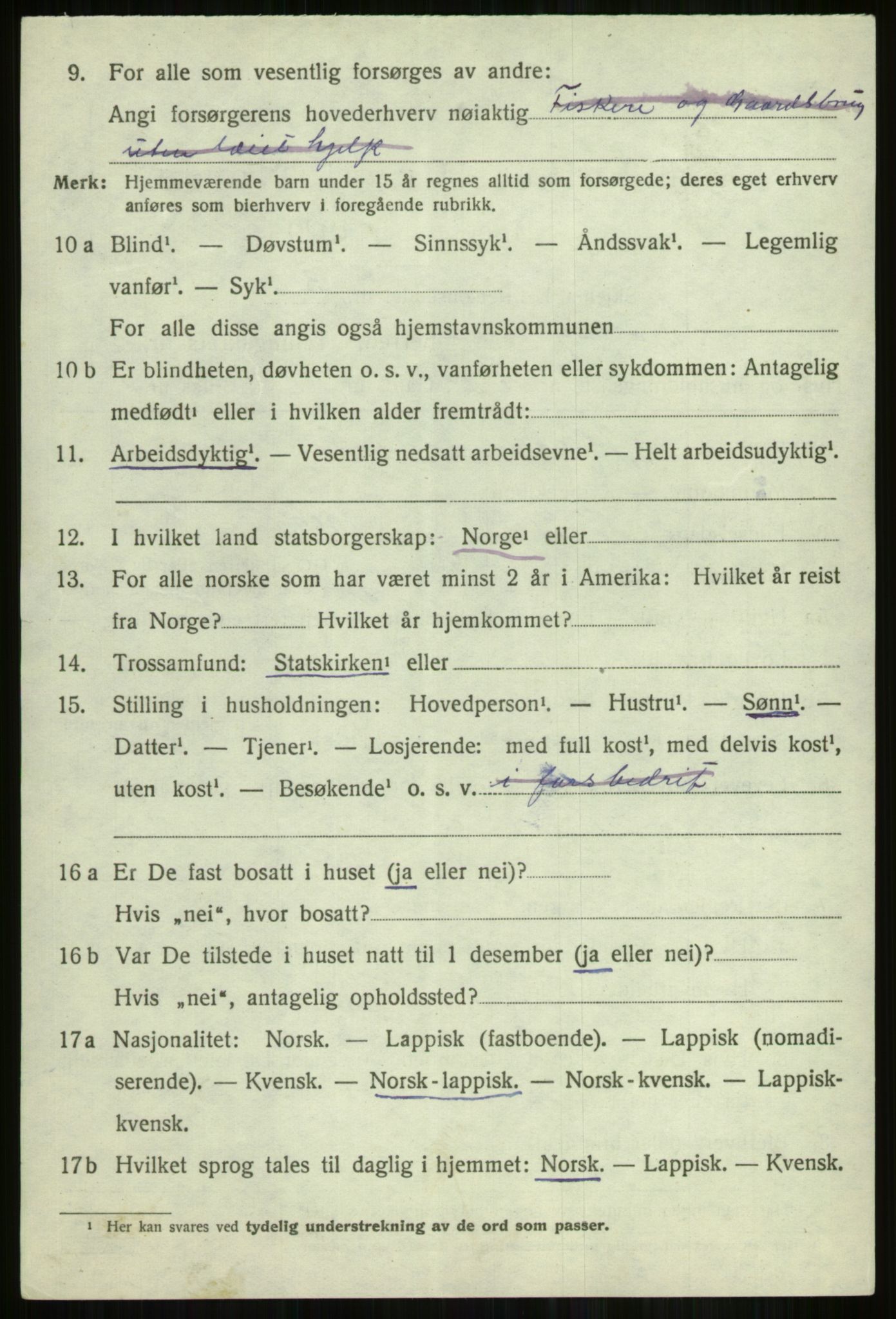 SATØ, 1920 census for Skjervøy, 1920, p. 2922