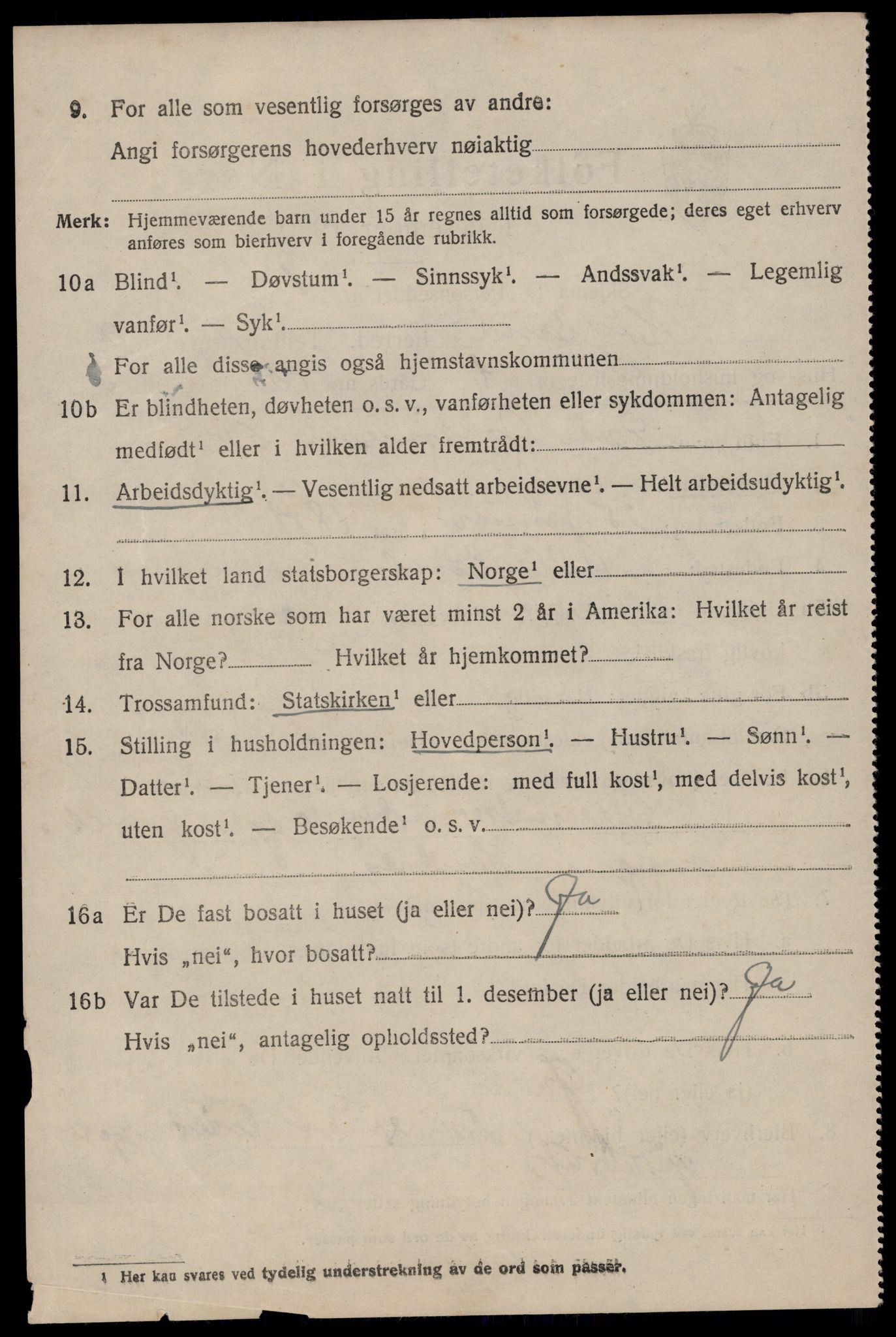 SAST, 1920 census for Høyland, 1920, p. 6061