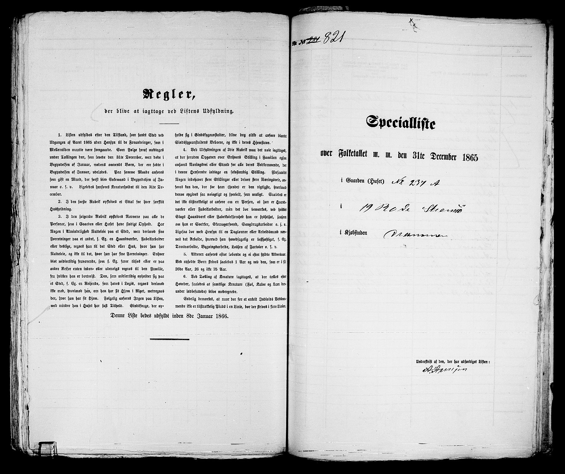 RA, 1865 census for Strømsø in Drammen, 1865, p. 457