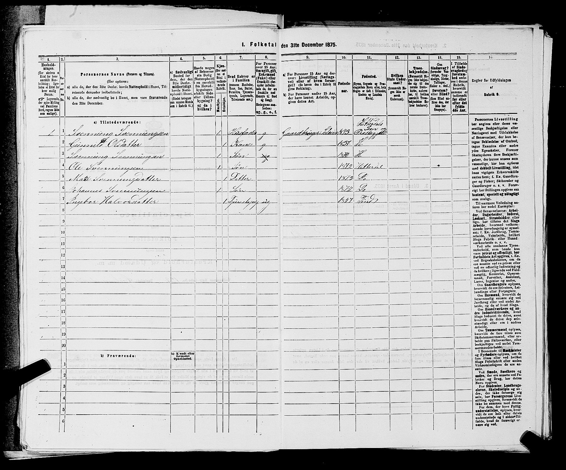 SAKO, 1875 census for 0823P Heddal, 1875, p. 838