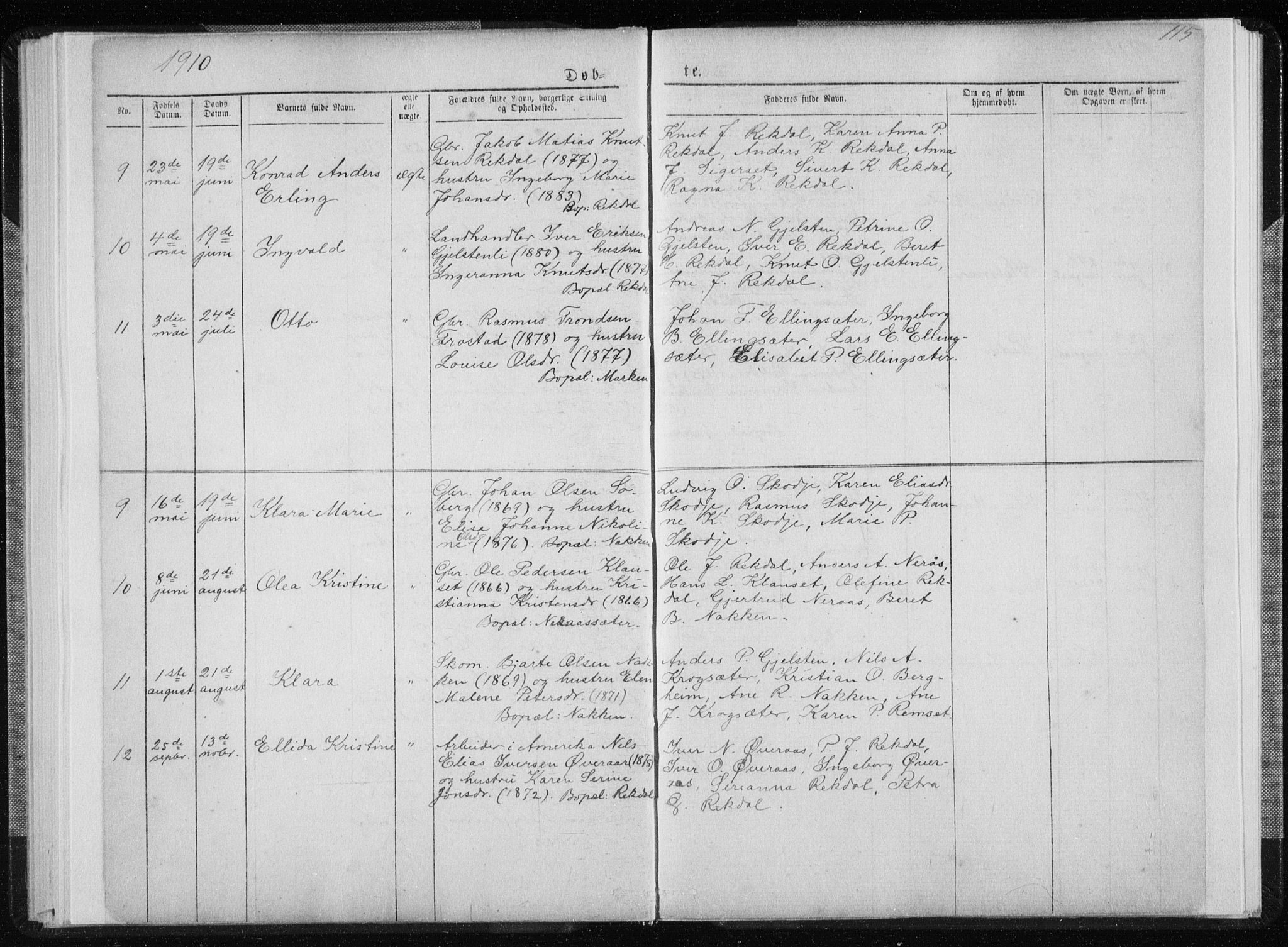 Ministerialprotokoller, klokkerbøker og fødselsregistre - Møre og Romsdal, AV/SAT-A-1454/540/L0541: Parish register (copy) no. 540C01, 1867-1920, p. 115