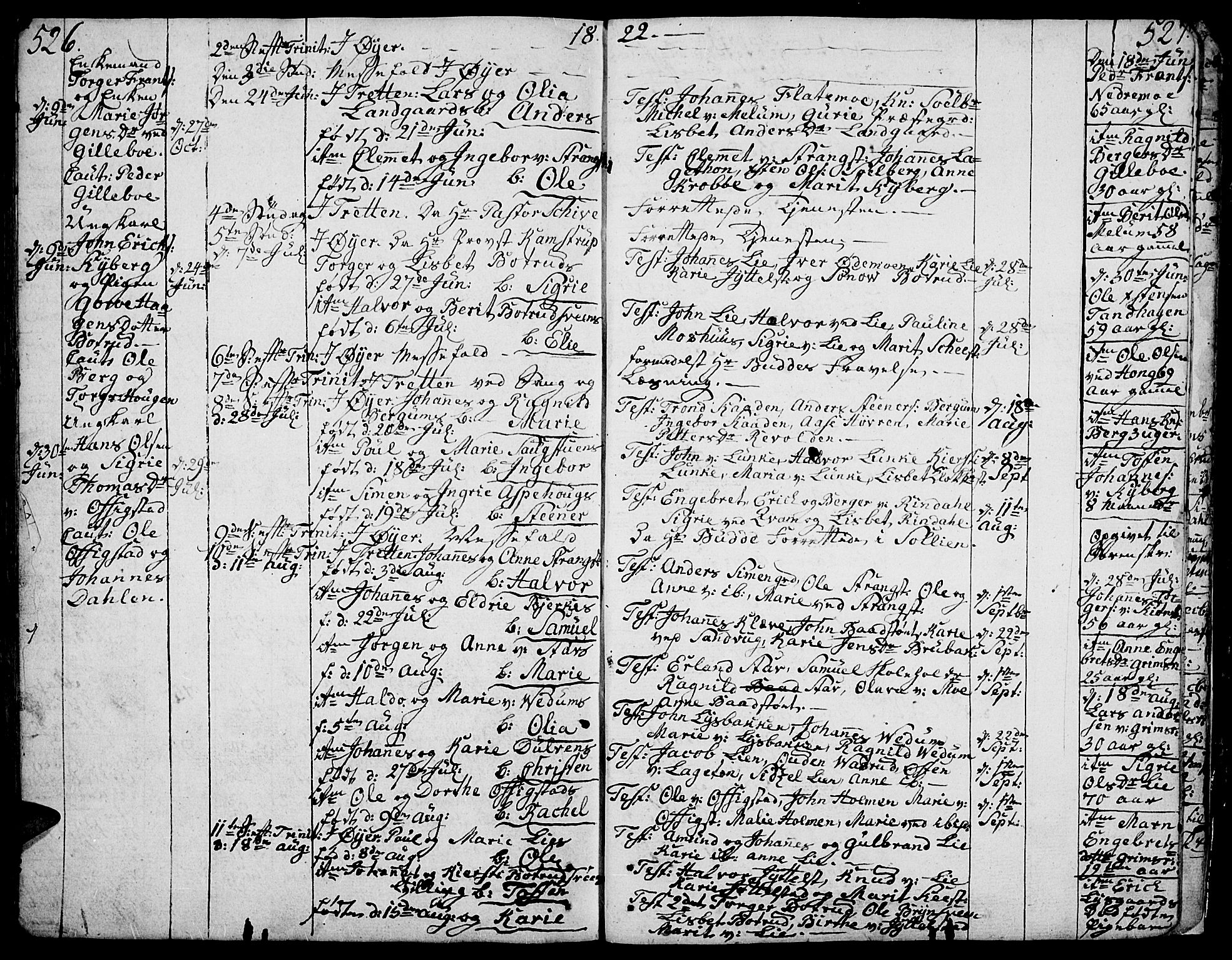Øyer prestekontor, SAH/PREST-084/H/Ha/Haa/L0003: Parish register (official) no. 3, 1784-1824, p. 526-527