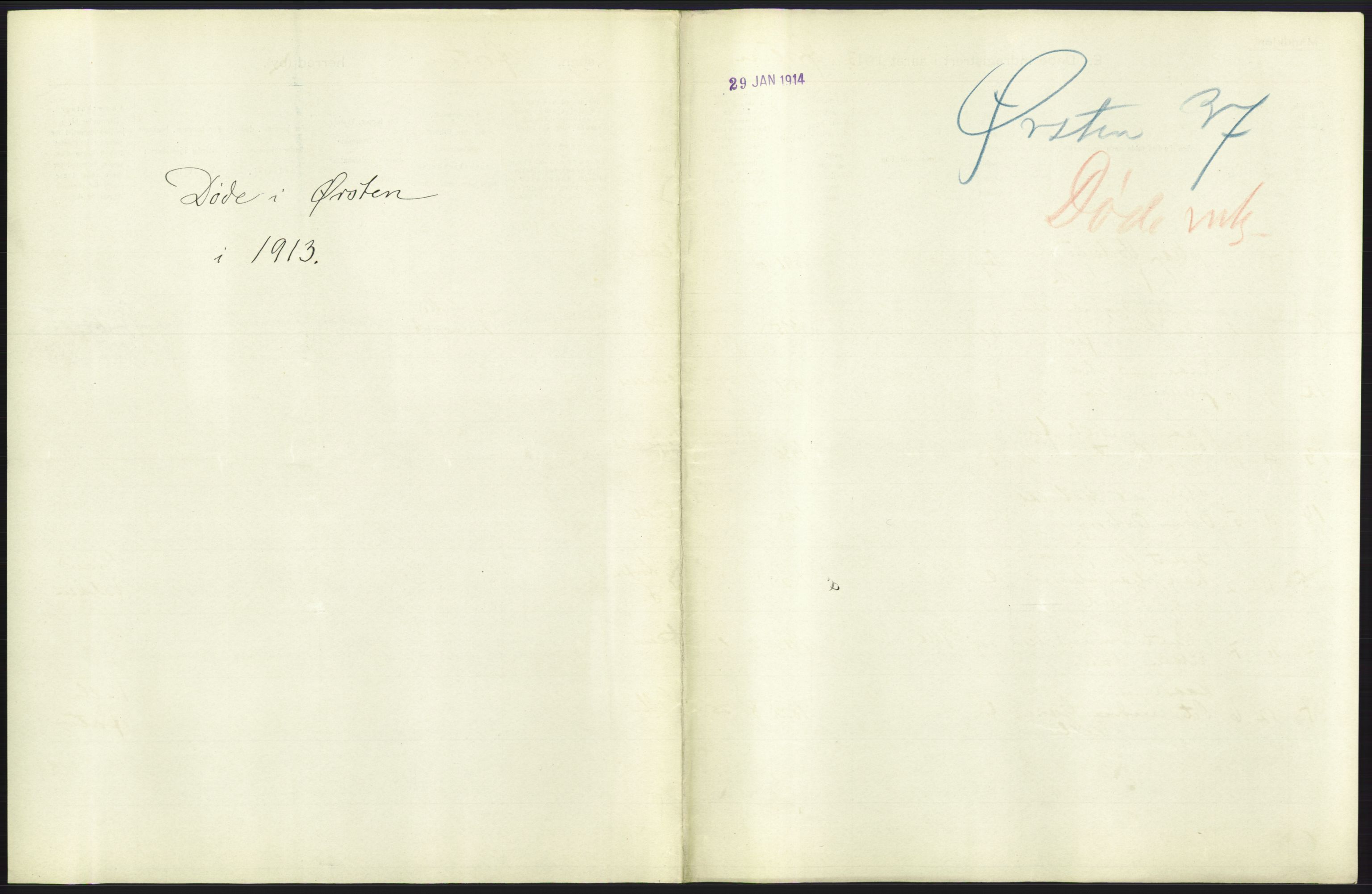 Statistisk sentralbyrå, Sosiodemografiske emner, Befolkning, AV/RA-S-2228/D/Df/Dfb/Dfbc/L0037: Romsdals amt: Døde. Bygder og byer., 1913, p. 15
