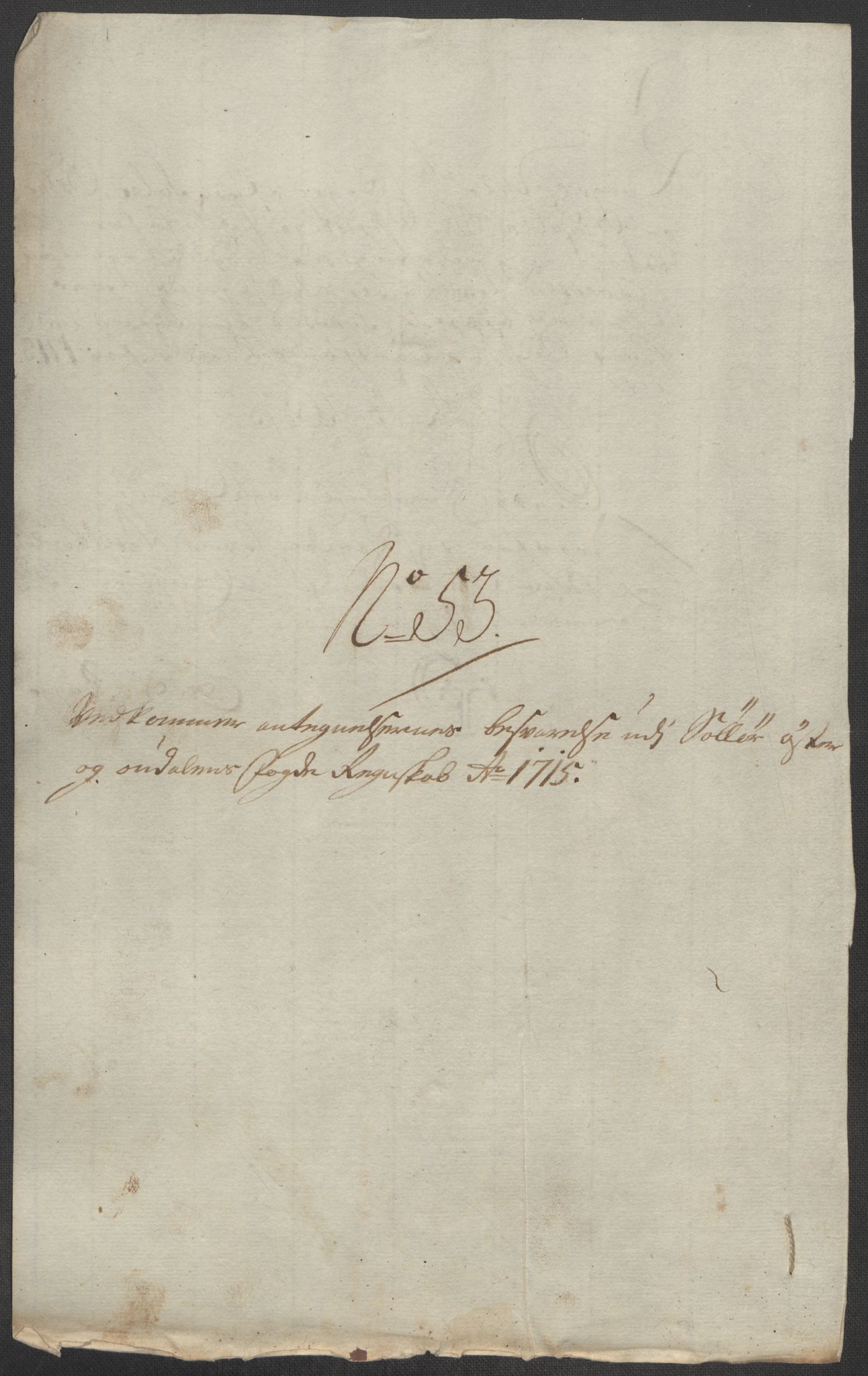 Rentekammeret inntil 1814, Reviderte regnskaper, Fogderegnskap, AV/RA-EA-4092/R13/L0854: Fogderegnskap Solør, Odal og Østerdal, 1715, p. 172