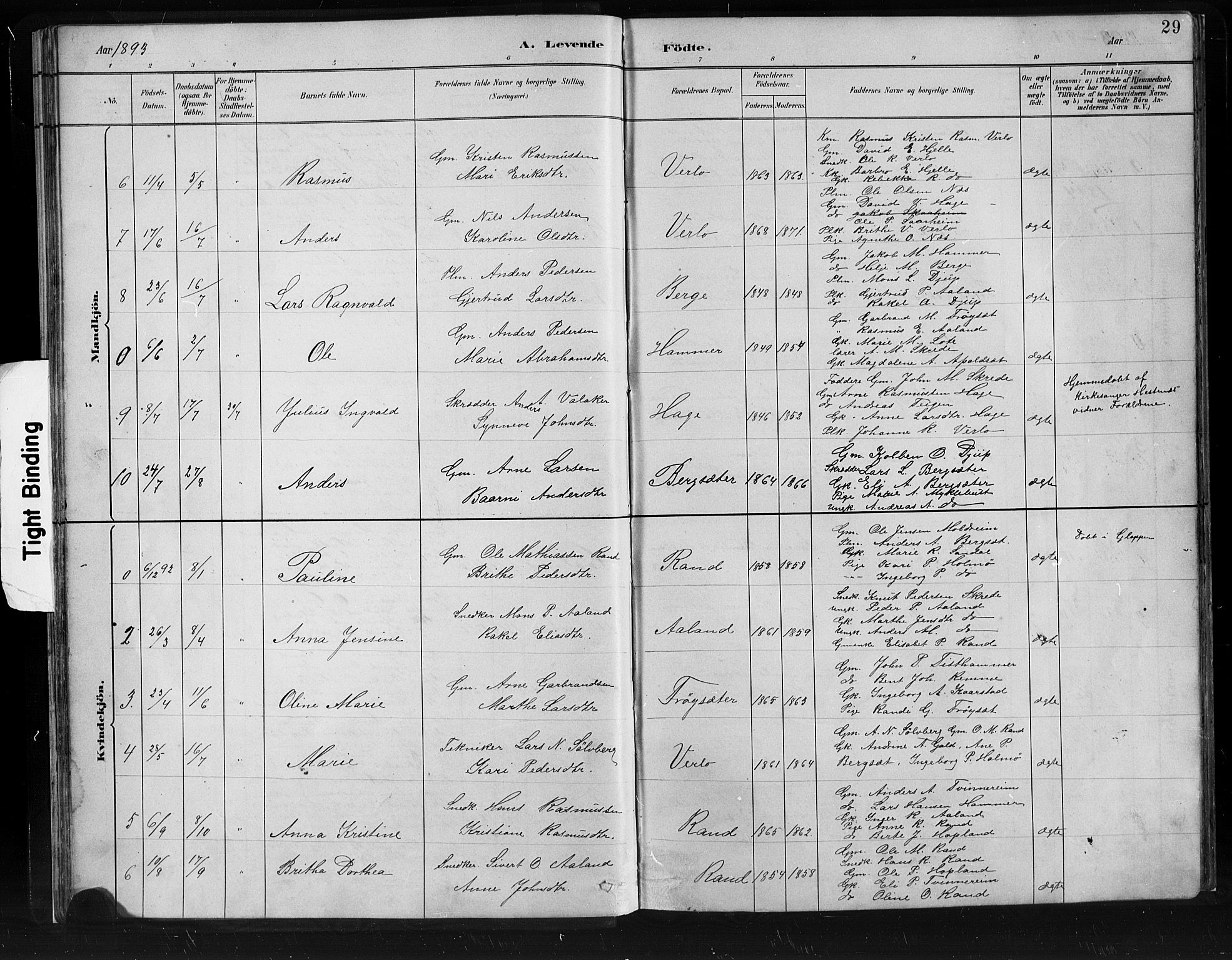 Innvik sokneprestembete, AV/SAB-A-80501: Parish register (copy) no. C 3, 1883-1911, p. 29