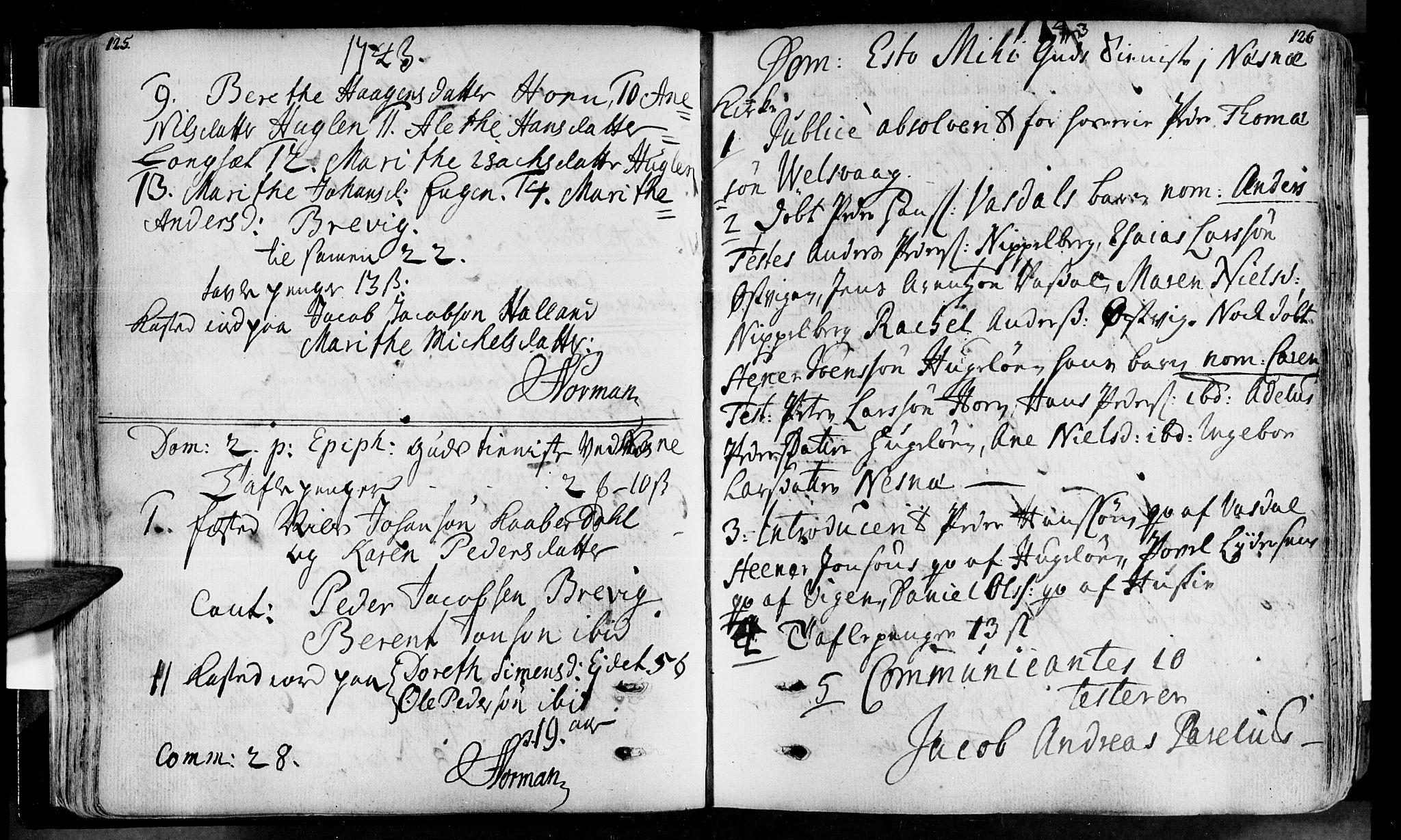 Ministerialprotokoller, klokkerbøker og fødselsregistre - Nordland, AV/SAT-A-1459/838/L0543: Parish register (official) no. 838A02, 1738-1769, p. 125-126