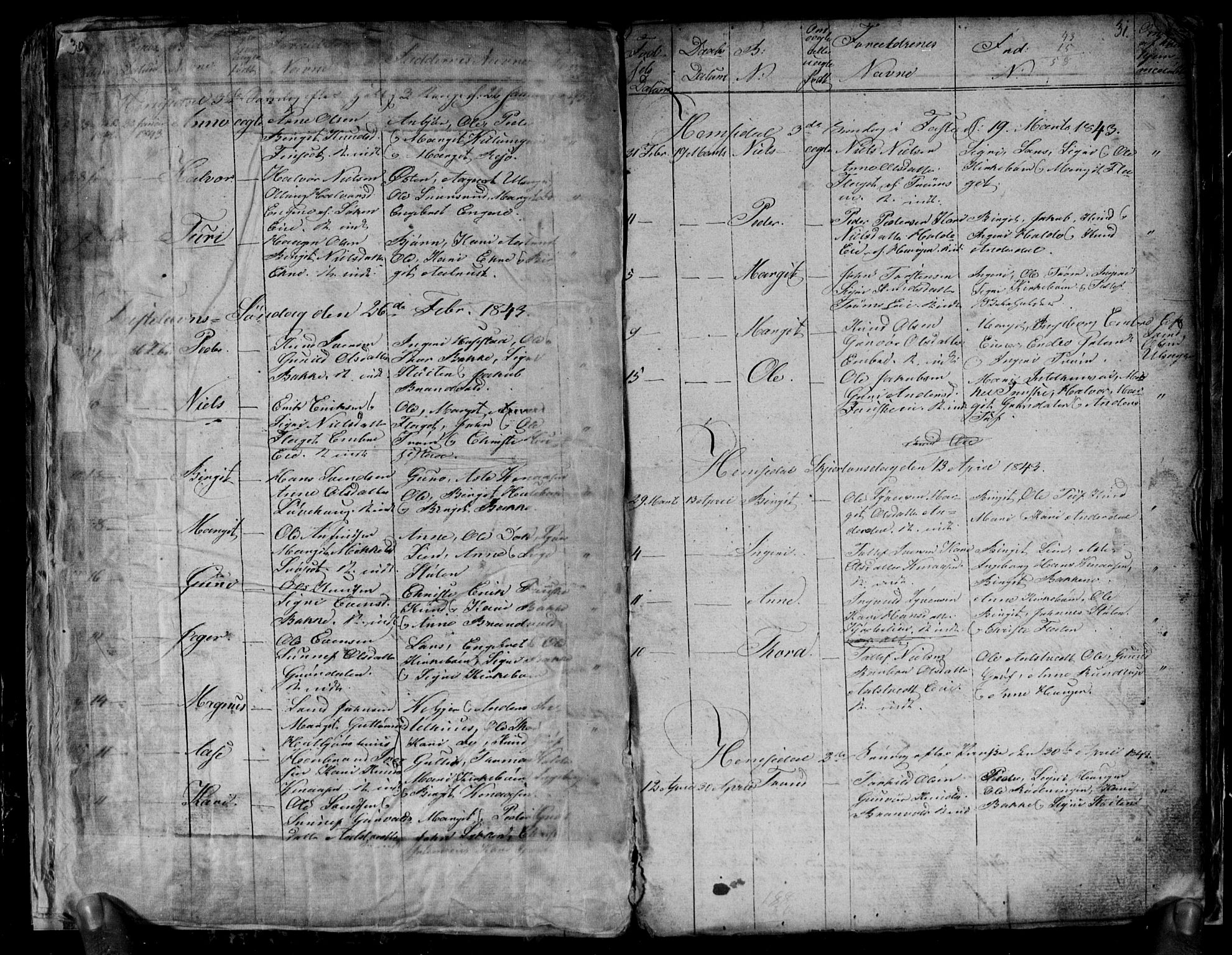 Gol kirkebøker, SAKO/A-226/G/Gb/L0002: Parish register (copy) no. II 2, 1838-1844, p. 30-31