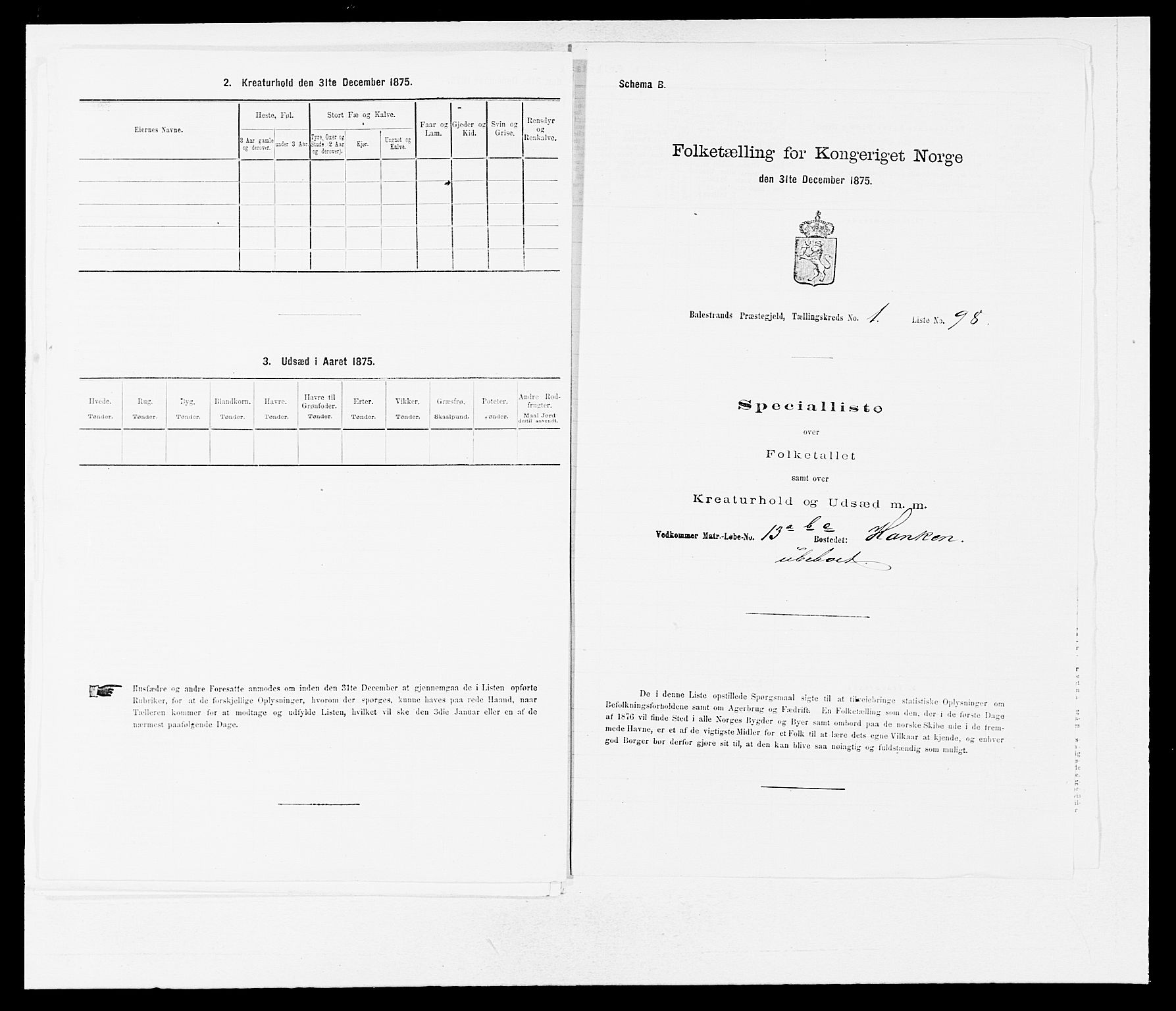 SAB, 1875 census for 1418P Balestrand, 1875, p. 213