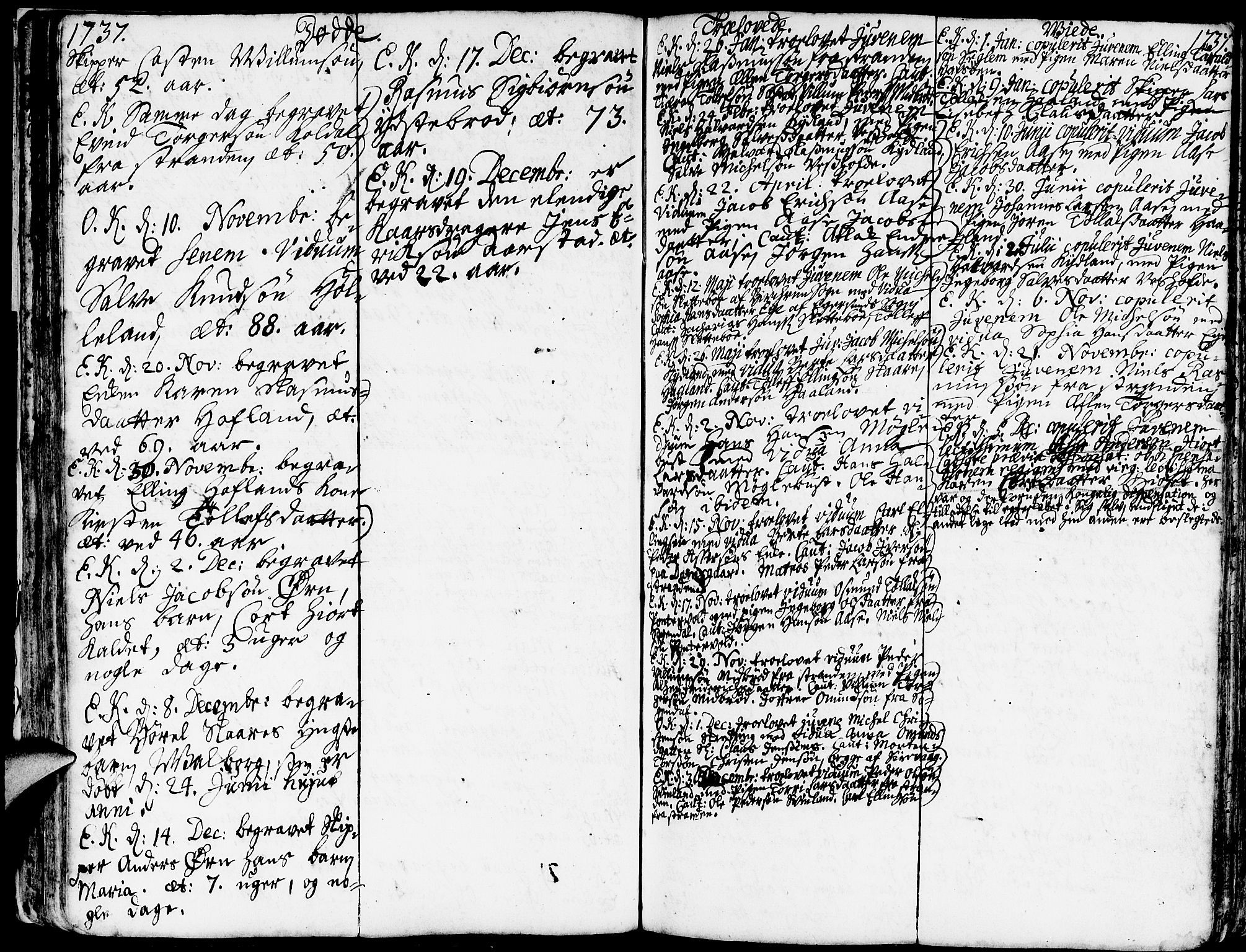 Eigersund sokneprestkontor, AV/SAST-A-101807/S08/L0002: Parish register (official) no. A 2, 1720-1757