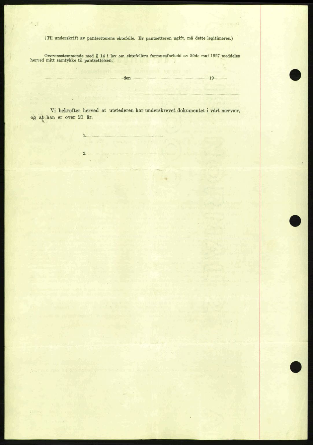 Nes tingrett, SAO/A-10548/G/Gb/Gbb/L0010: Mortgage book no. 54, 1939-1940, Diary no: : 70/1940