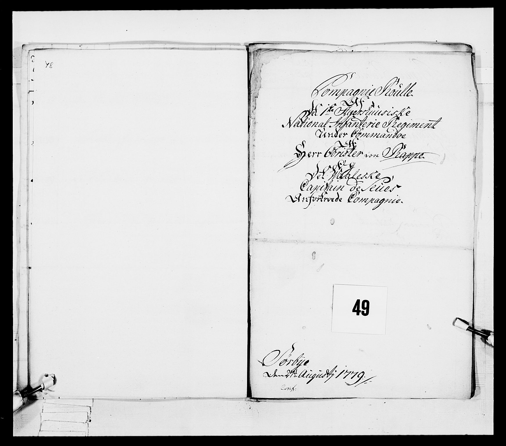 Generalitets- og kommissariatskollegiet, Det kongelige norske kommissariatskollegium, AV/RA-EA-5420/E/Eh/L0038: 1. Akershusiske nasjonale infanteriregiment, 1776-1788, p. 213