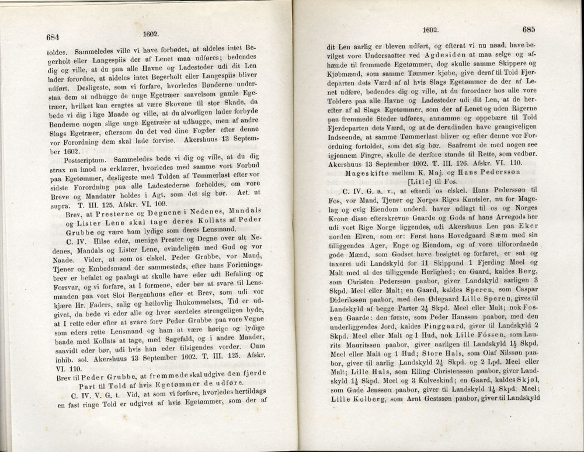 Publikasjoner utgitt av Det Norske Historiske Kildeskriftfond, PUBL/-/-/-: Norske Rigs-Registranter, bind 3, 1588-1602, p. 684-685