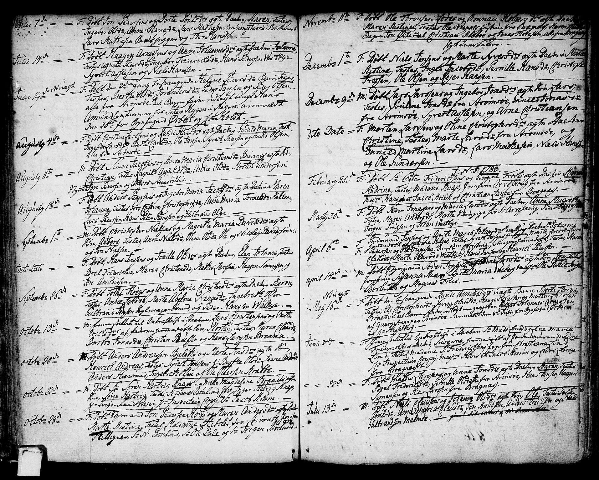 Strømsø kirkebøker, SAKO/A-246/F/Fb/L0002: Parish register (official) no. II 2, 1739-1814, p. 64