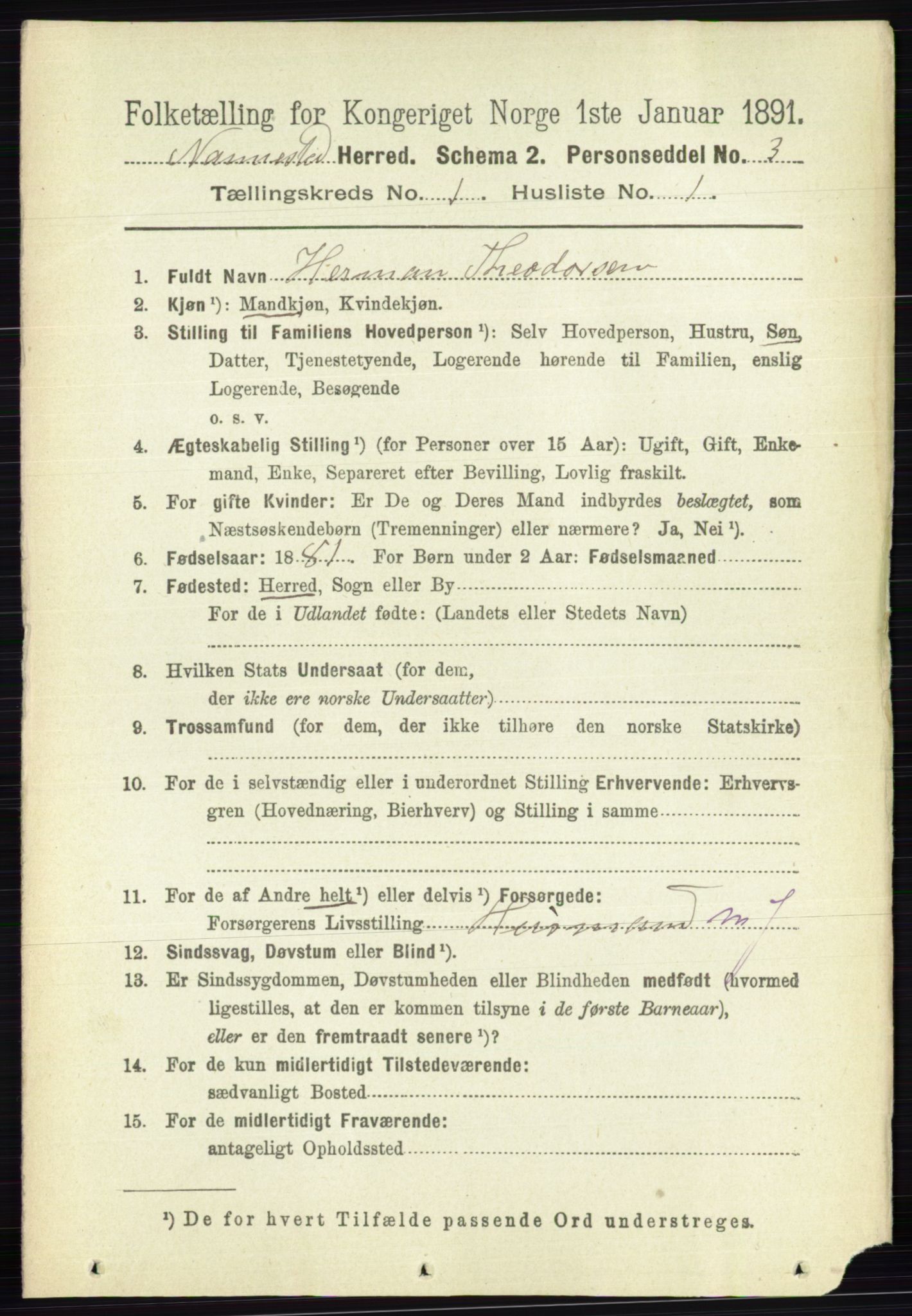 RA, 1891 census for 0238 Nannestad, 1891, p. 123