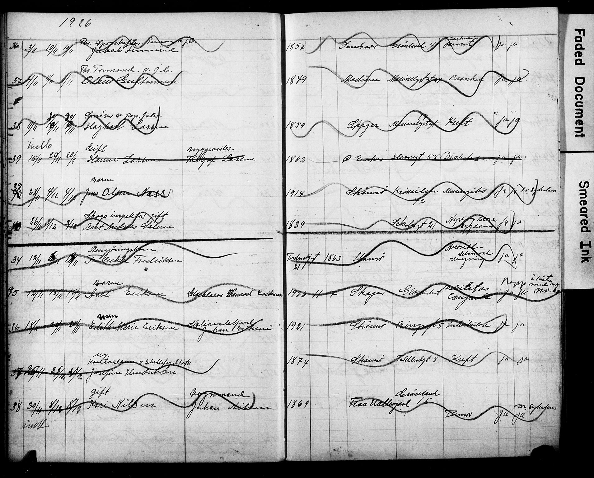 Strømsø kirkebøker, AV/SAKO-A-246/Y/Ya/L0008: Parish register draft no. I 8, 1916-1931