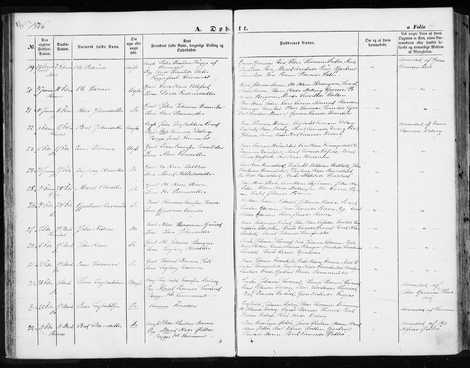 Ministerialprotokoller, klokkerbøker og fødselsregistre - Møre og Romsdal, AV/SAT-A-1454/595/L1044: Parish register (official) no. 595A06, 1852-1863, p. 49