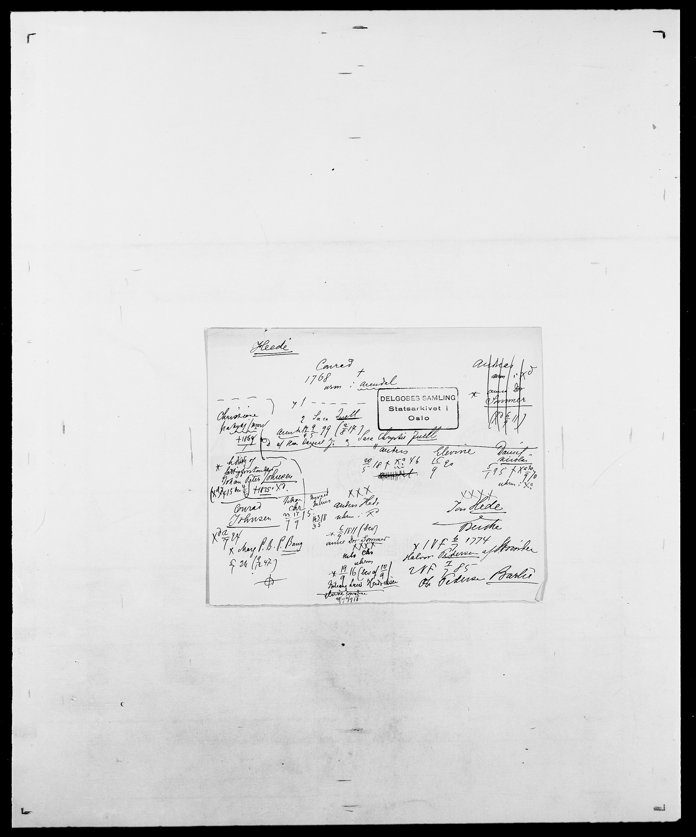 Delgobe, Charles Antoine - samling, SAO/PAO-0038/D/Da/L0016: Hamborg - Hektoen, p. 685