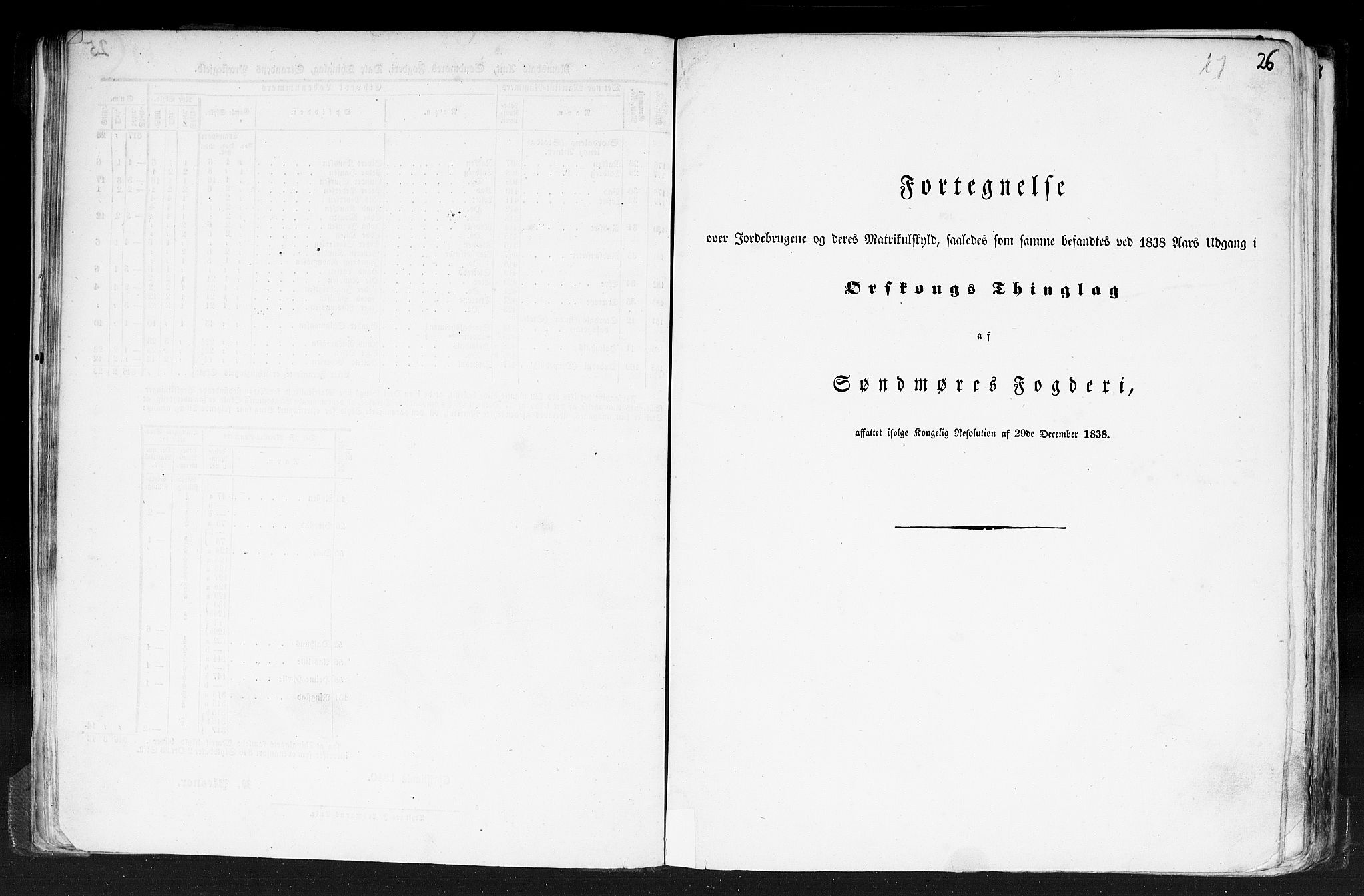 Rygh, AV/RA-PA-0034/F/Fb/L0013: Matrikkelen for 1838 - Romsdal amt (Møre og Romsdal fylke), 1838, p. 26a