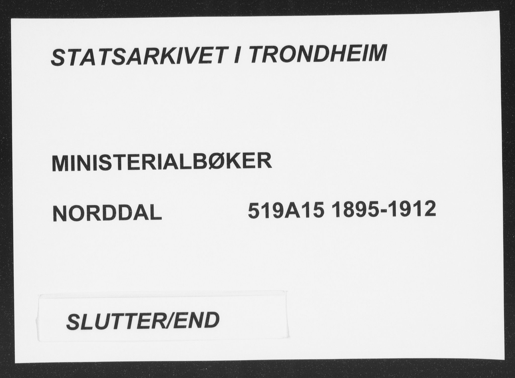 Ministerialprotokoller, klokkerbøker og fødselsregistre - Møre og Romsdal, AV/SAT-A-1454/519/L0256: Parish register (official) no. 519A15, 1895-1912