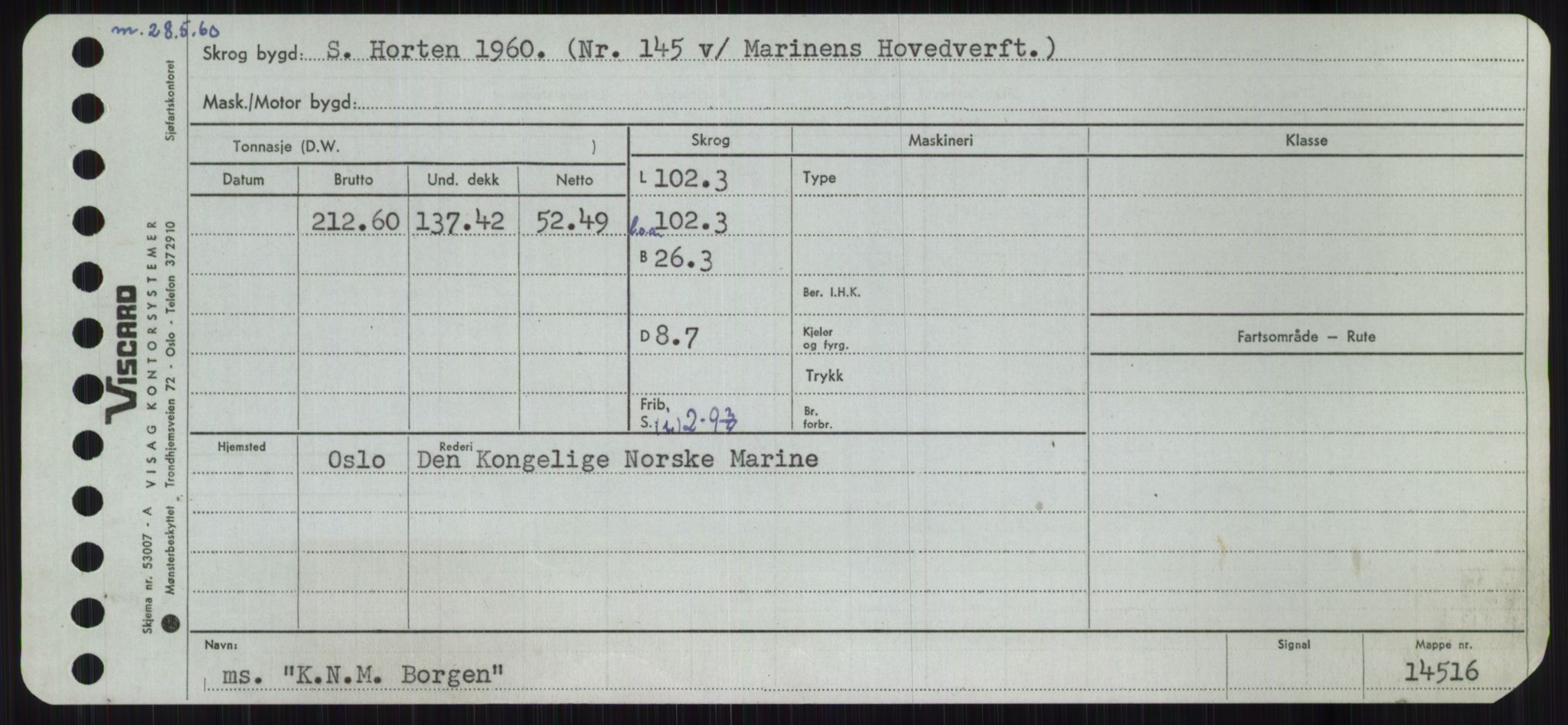 Sjøfartsdirektoratet med forløpere, Skipsmålingen, RA/S-1627/H/Ha/L0003/0001: Fartøy, Hilm-Mar / Fartøy, Hilm-Kol, p. 631