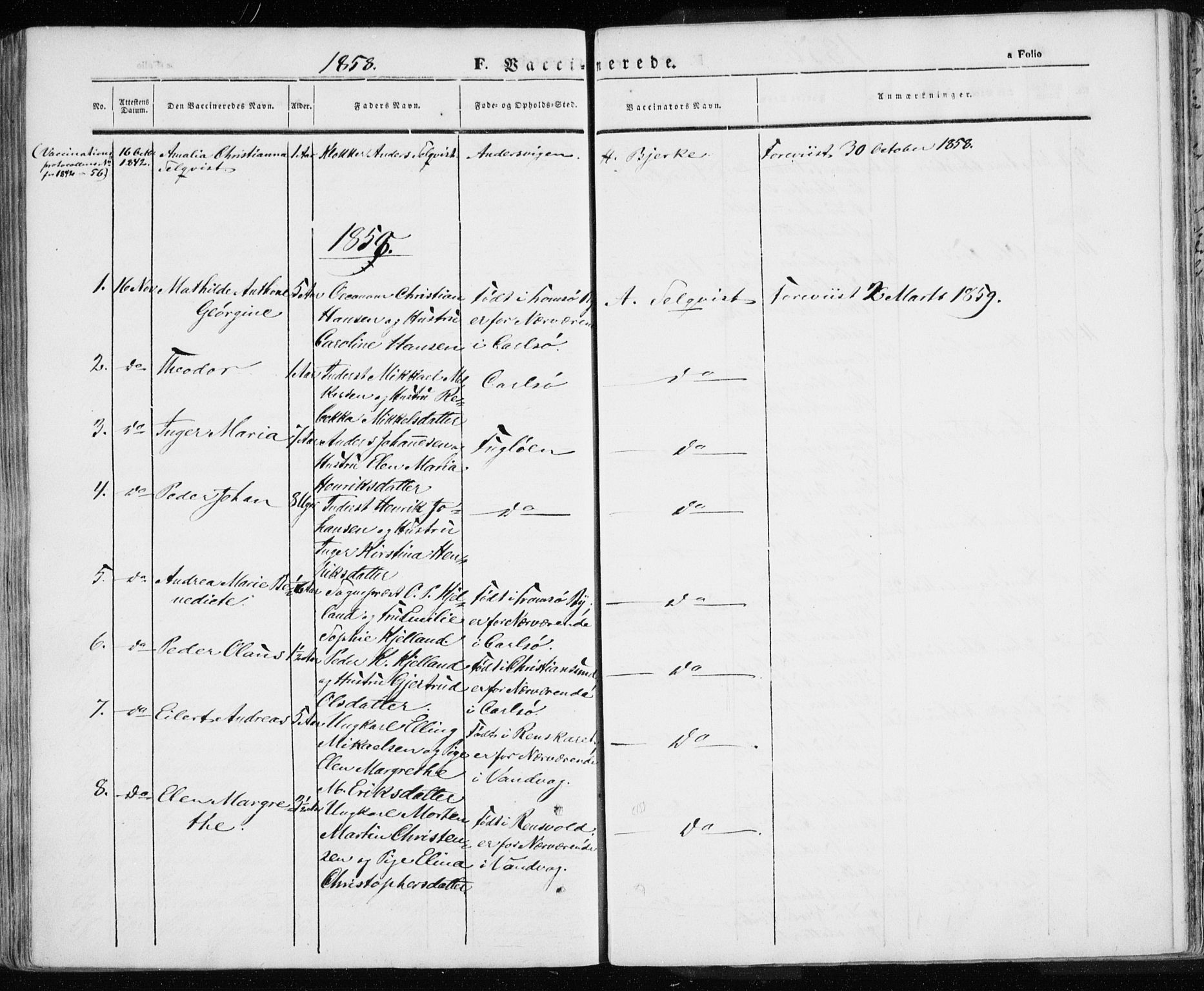 Karlsøy sokneprestembete, AV/SATØ-S-1299/H/Ha/Haa/L0003kirke: Parish register (official) no. 3, 1843-1860