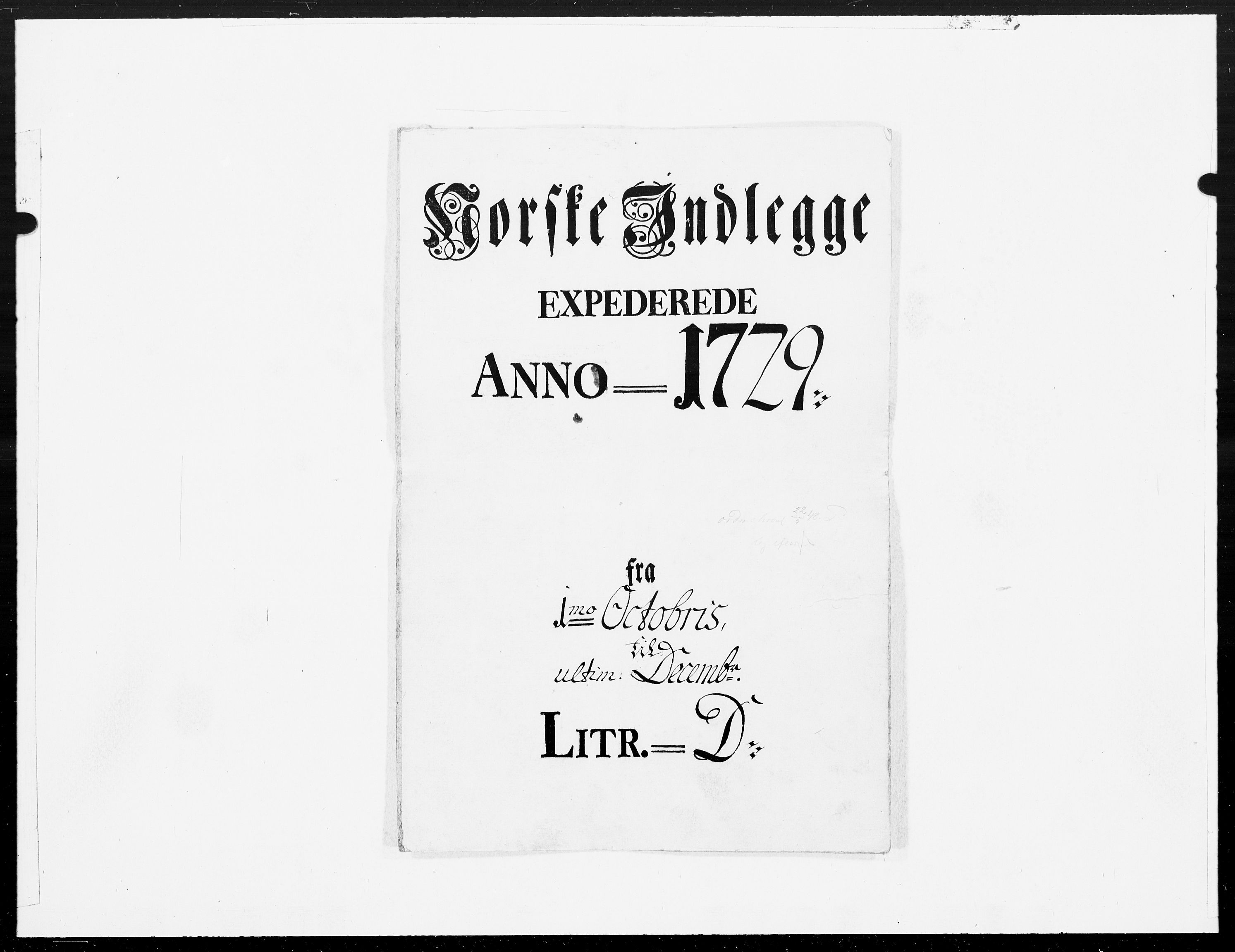 Danske Kanselli 1572-1799, AV/RA-EA-3023/F/Fc/Fcc/Fcca/L0105: Norske innlegg 1572-1799, 1729, p. 158