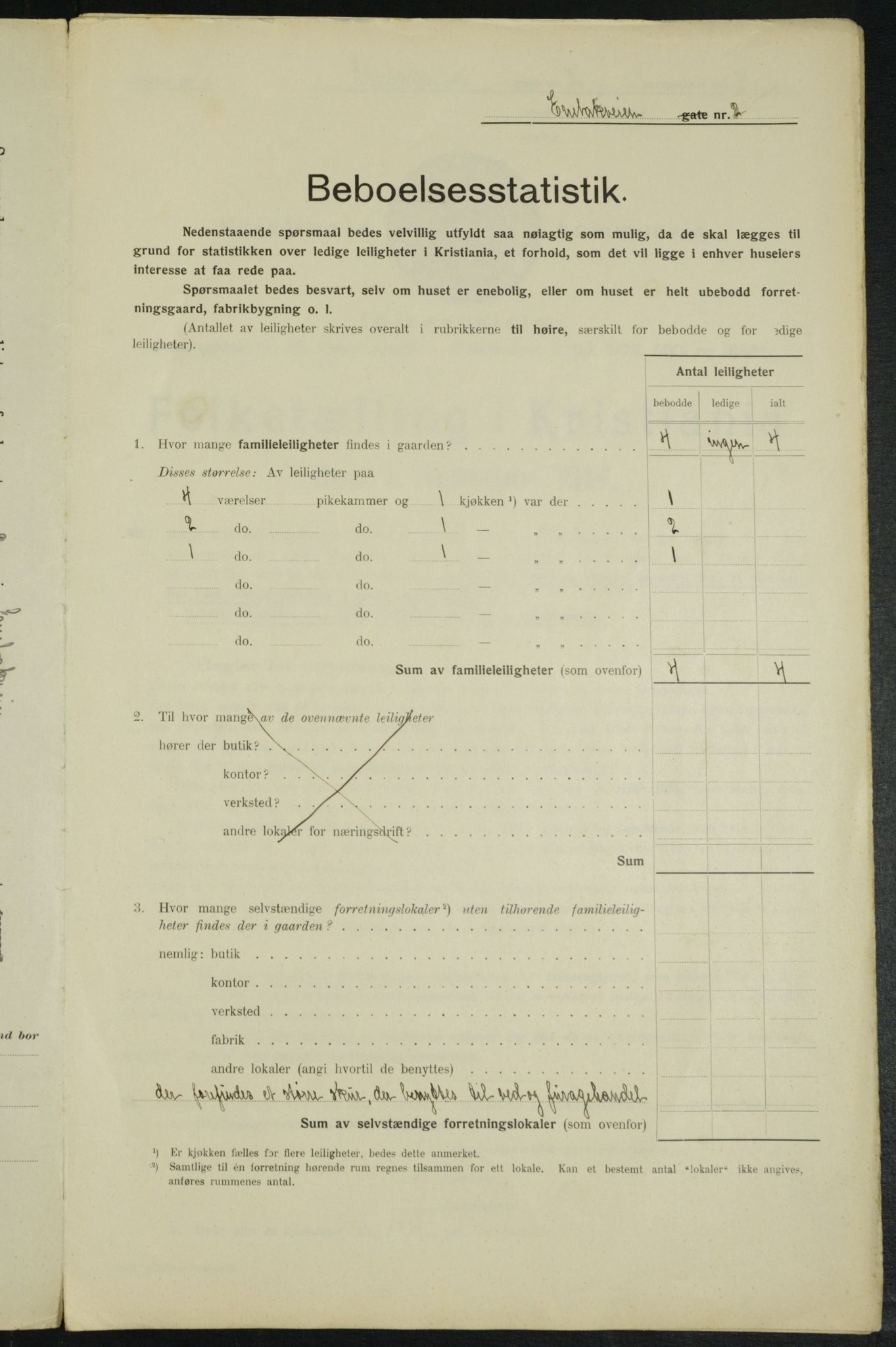 OBA, Municipal Census 1914 for Kristiania, 1914, p. 21182