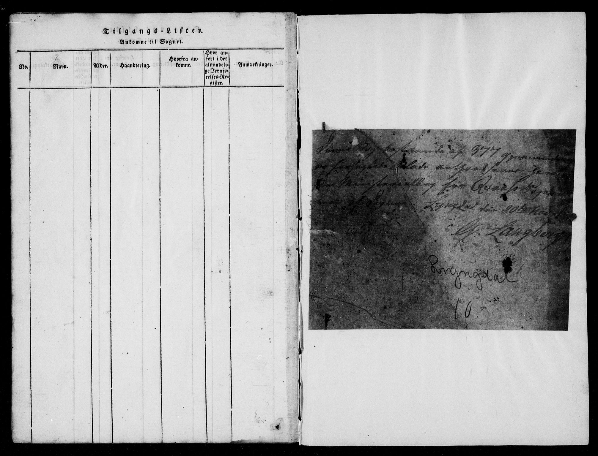 Lyngdal sokneprestkontor, AV/SAK-1111-0029/F/Fb/Fbb/L0001: Parish register (copy) no. B 1, 1816-1900