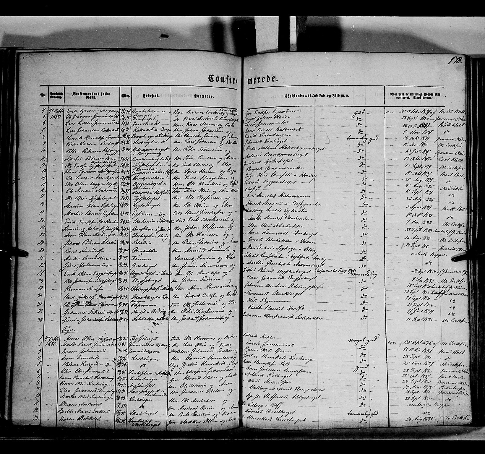 Grue prestekontor, AV/SAH-PREST-036/H/Ha/Haa/L0008: Parish register (official) no. 8, 1847-1858, p. 178